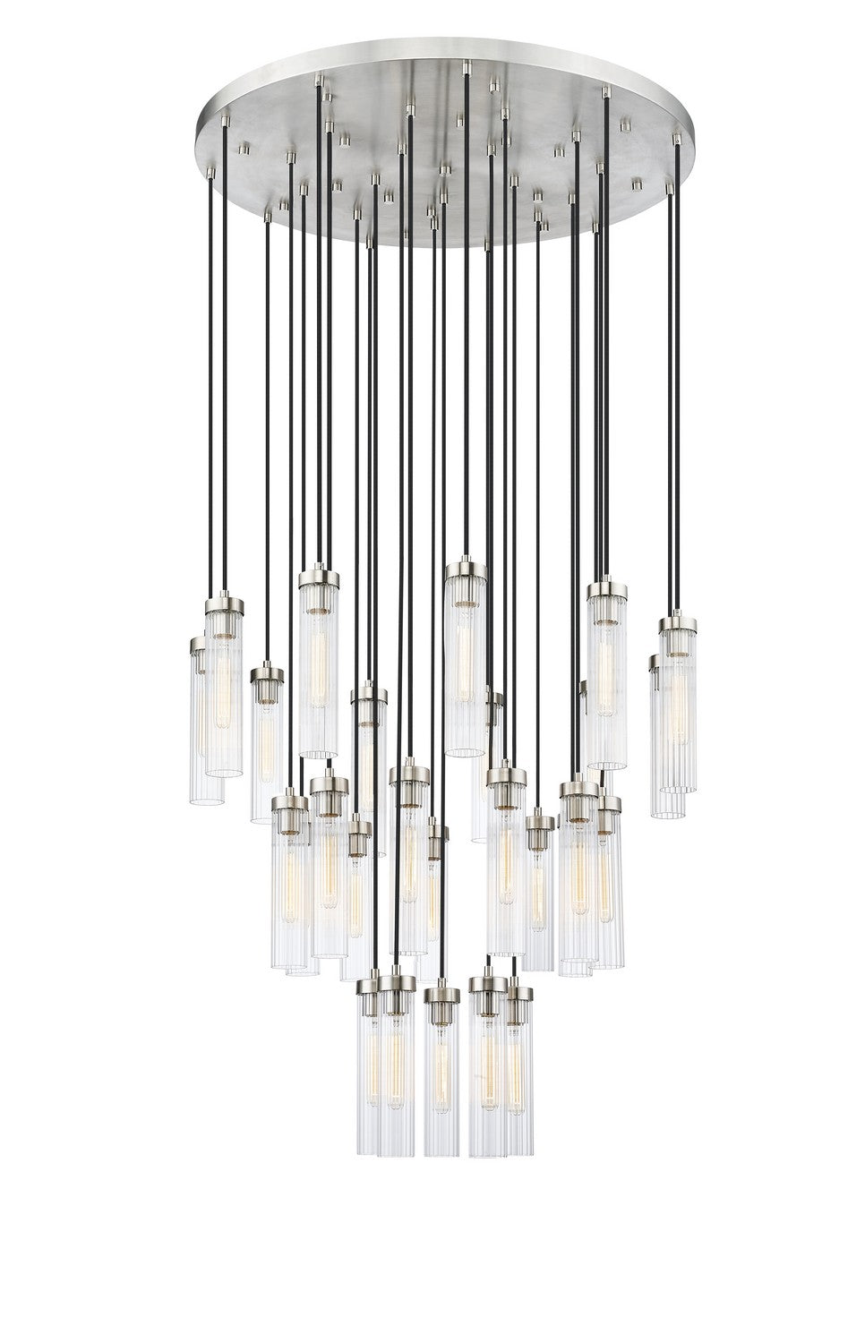 Z-Lite Lighting 740P-27R-BN Modern Beau Chandelier Brushed Nickel