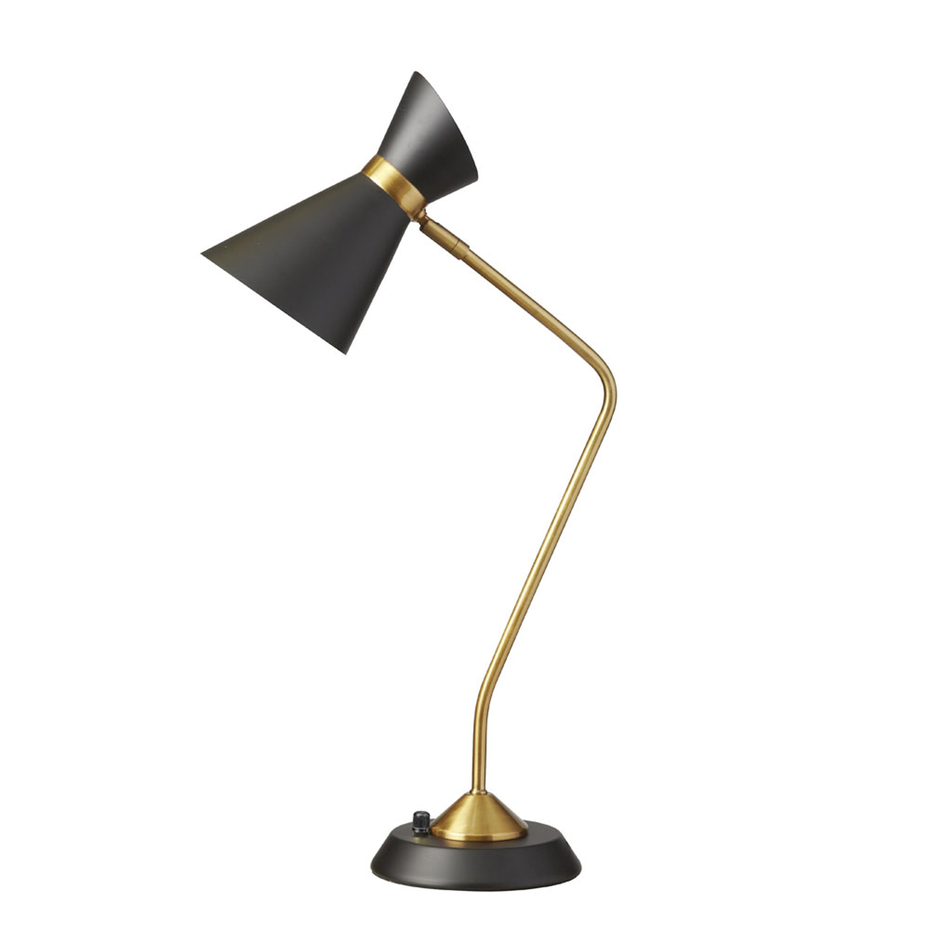 Dainolite Mid Century Modern - 1679T-BK-VB - 1 Light Table Lamp, Matte Black / Vintage Bronze - Vintage Bronze