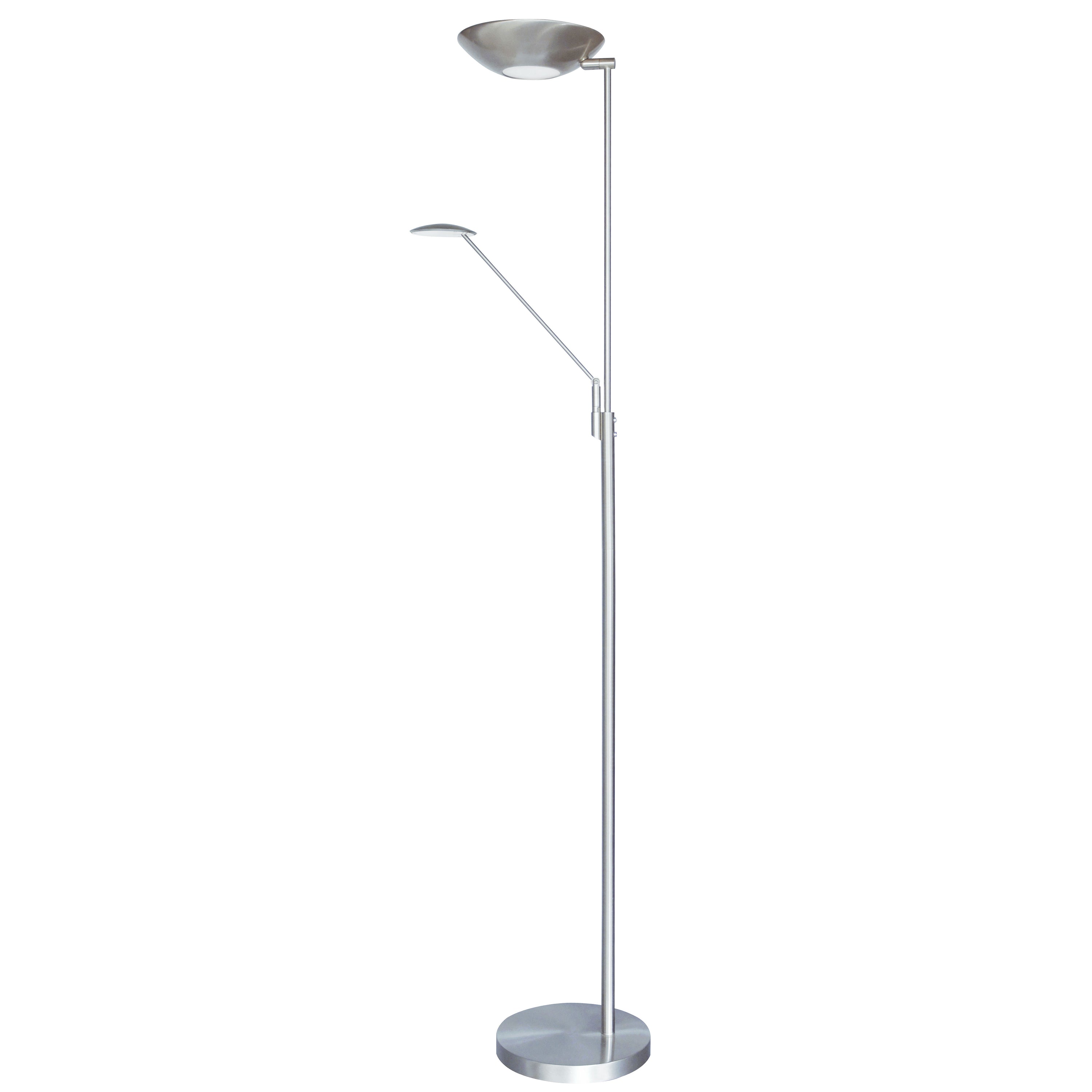 Dainolite Contemporary - 170LEDF-SC - Mother & Son LED Floor Lamp, Satin Chrome Finish - Satin Chrome