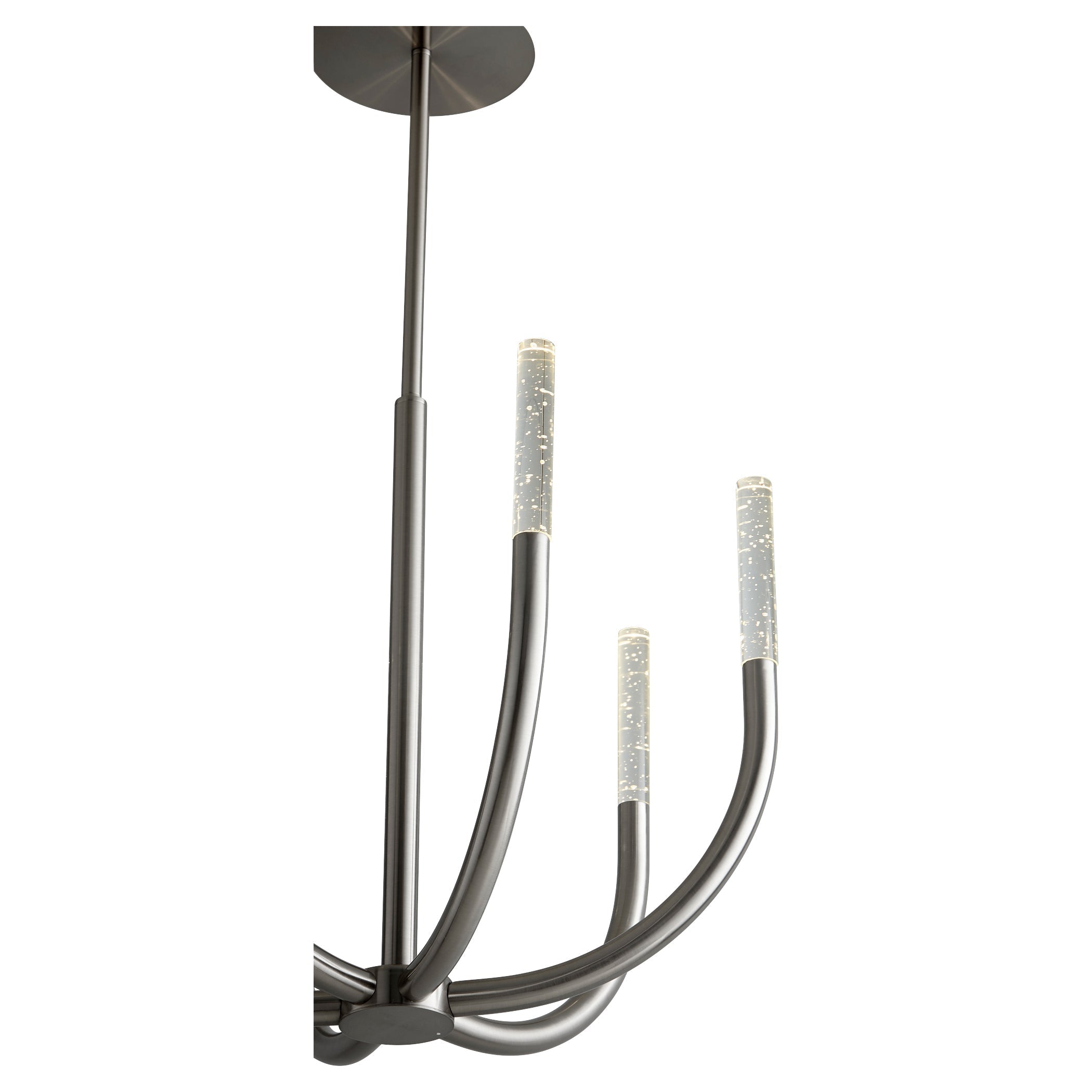 Oxygen by Quorum PRESTO 3-657-24 Chandelier Traditional - Satin Nickel