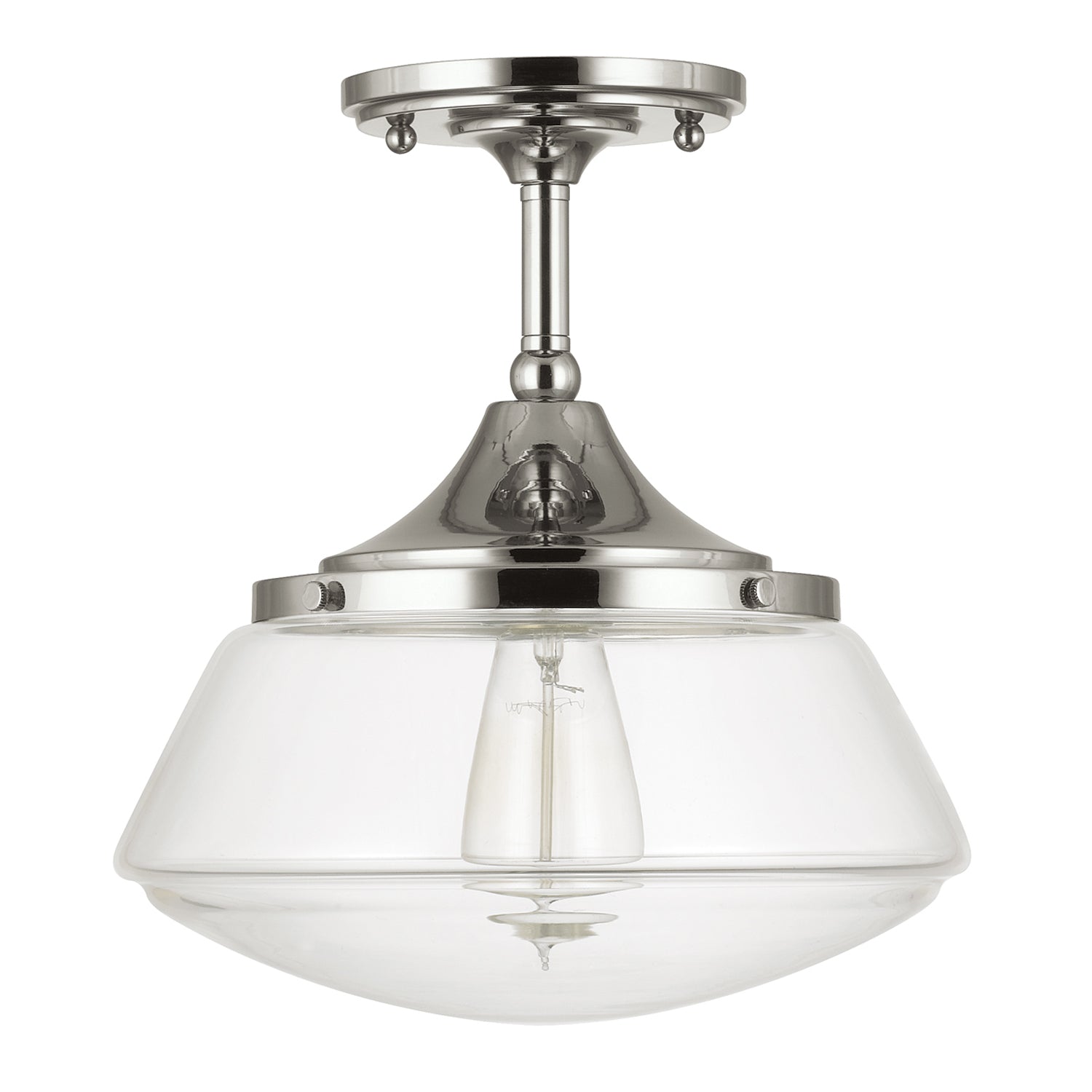 Capital Schoolhouse 3533PN-134 Ceiling Light - Polished Nickel