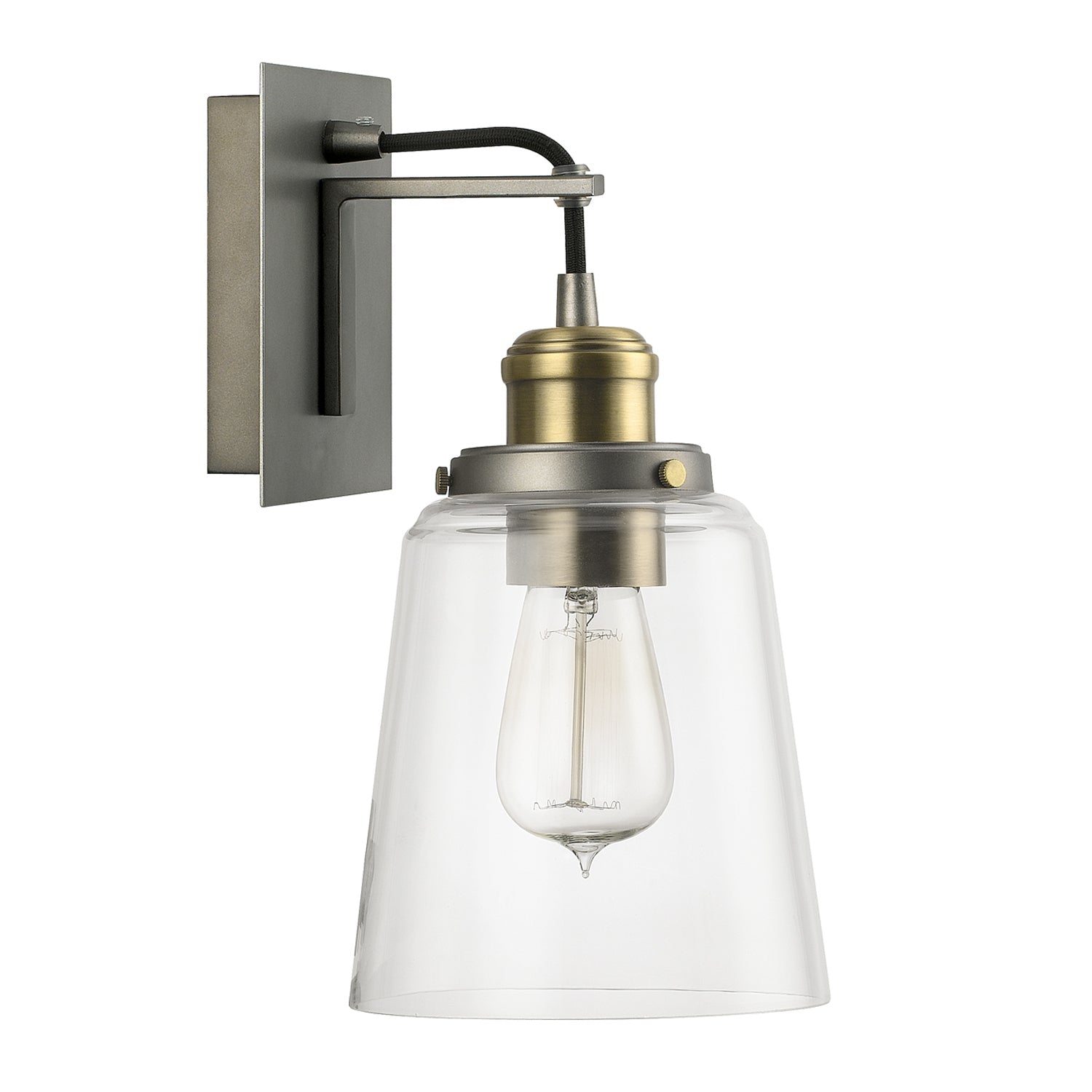 Capital Fallon 3711GA-135 Wall Sconce Light - Graphite and Aged Brass