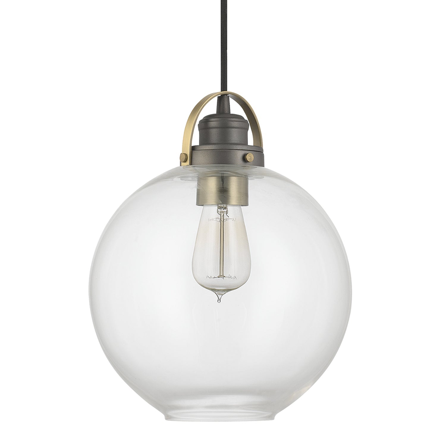 Capital Dean 4641GA-136 Pendant Light - Graphite and Aged Brass