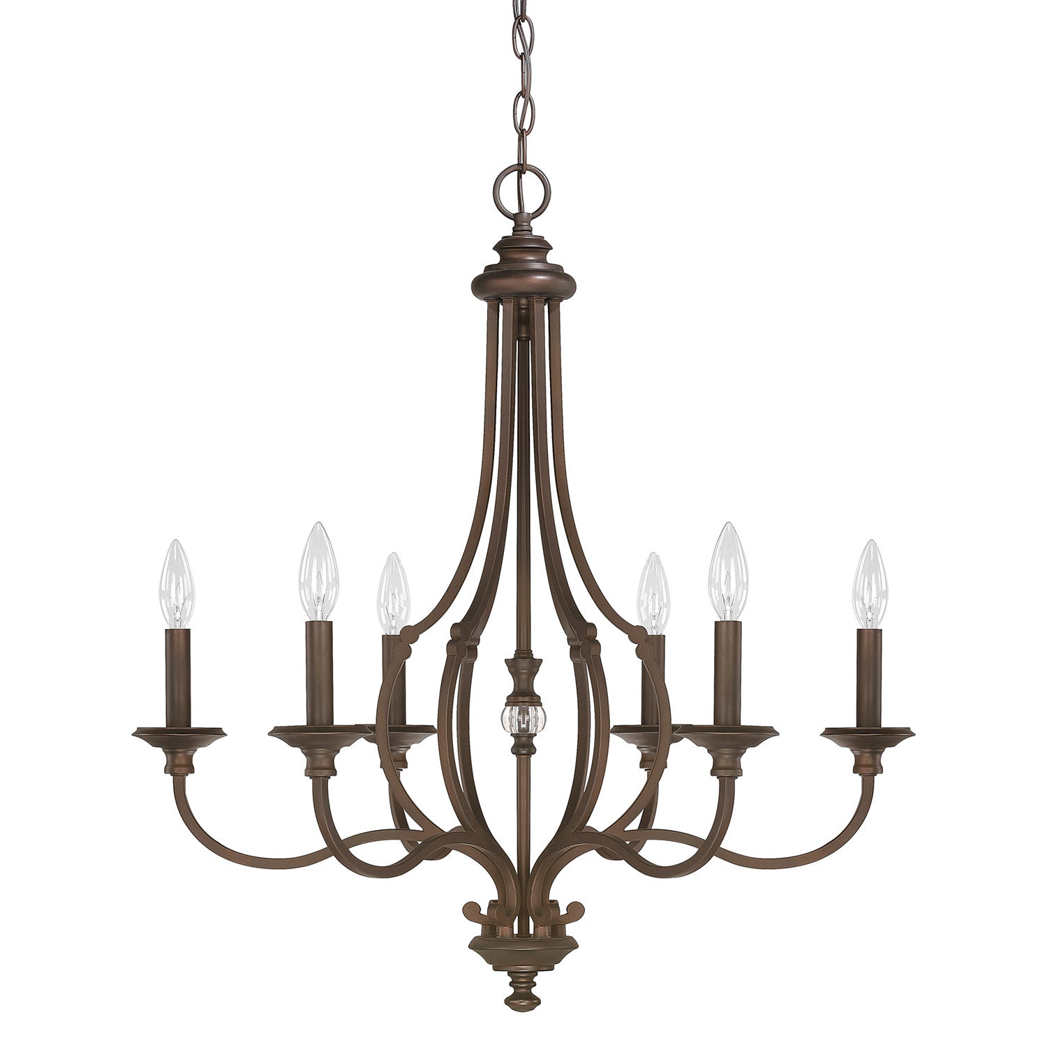 Capital Leigh 4706BB-000 Chandelier Light - Burnished Bronze