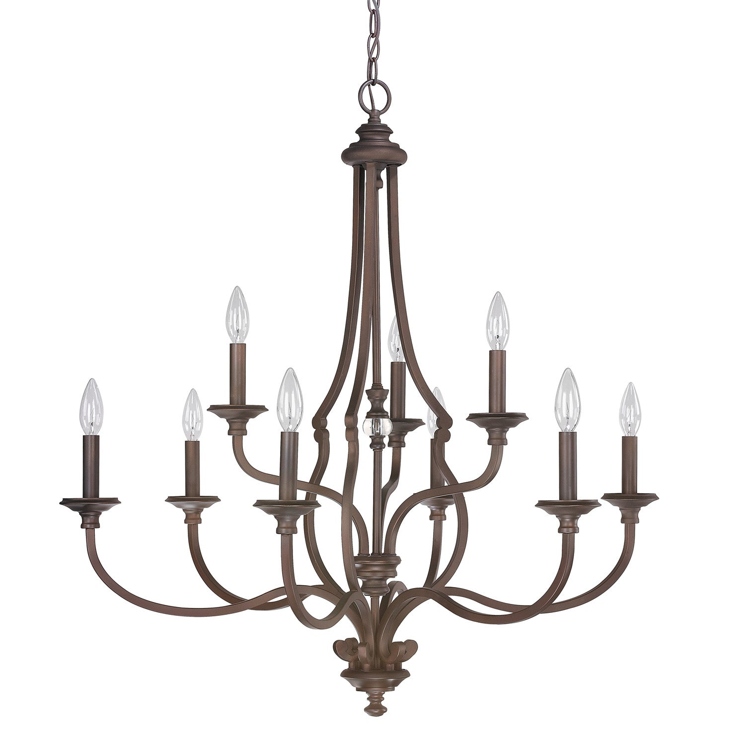 Capital Leigh 4709BB-000 Chandelier Light - Burnished Bronze