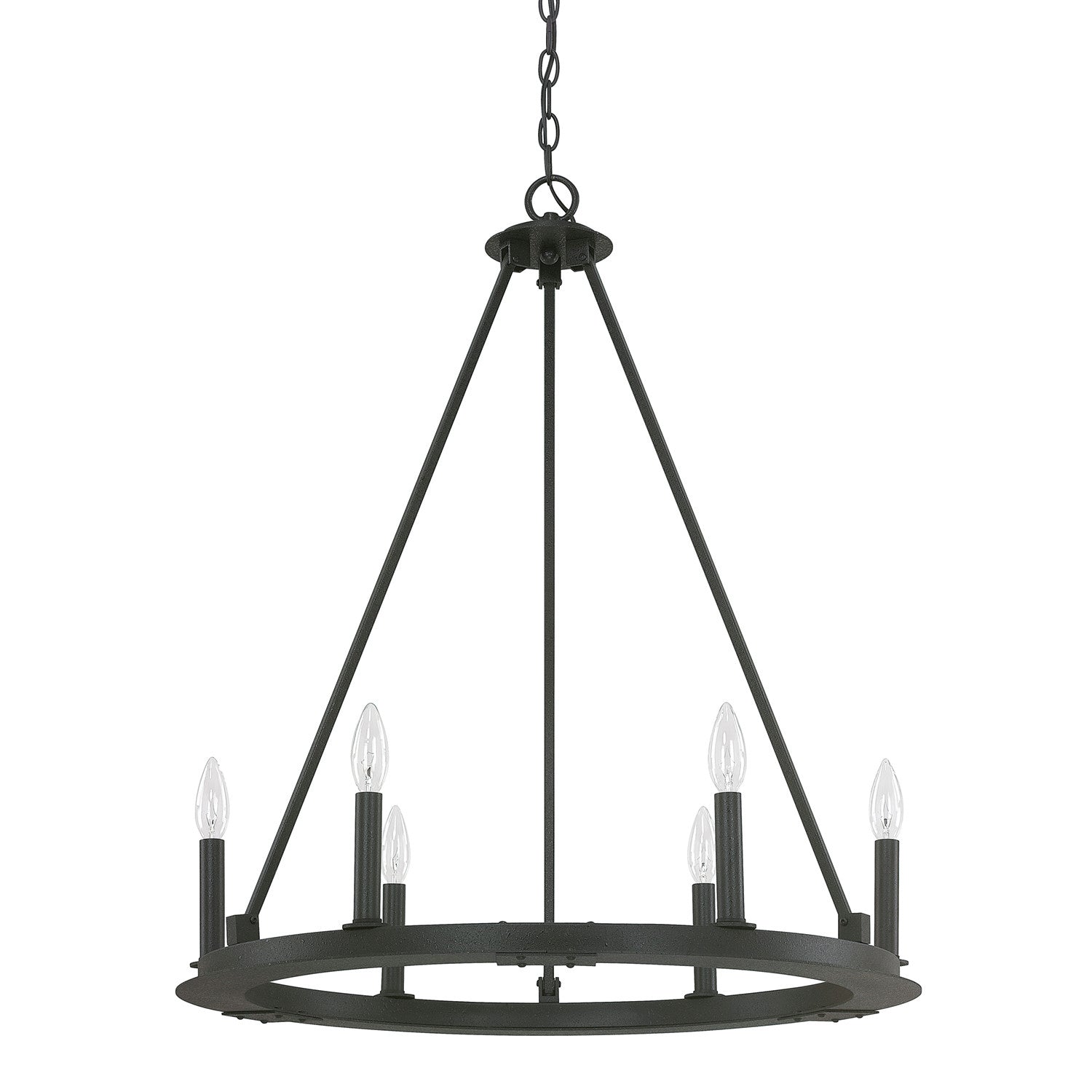 Capital Pearson 4916BI-000 Chandelier Light - Black Iron