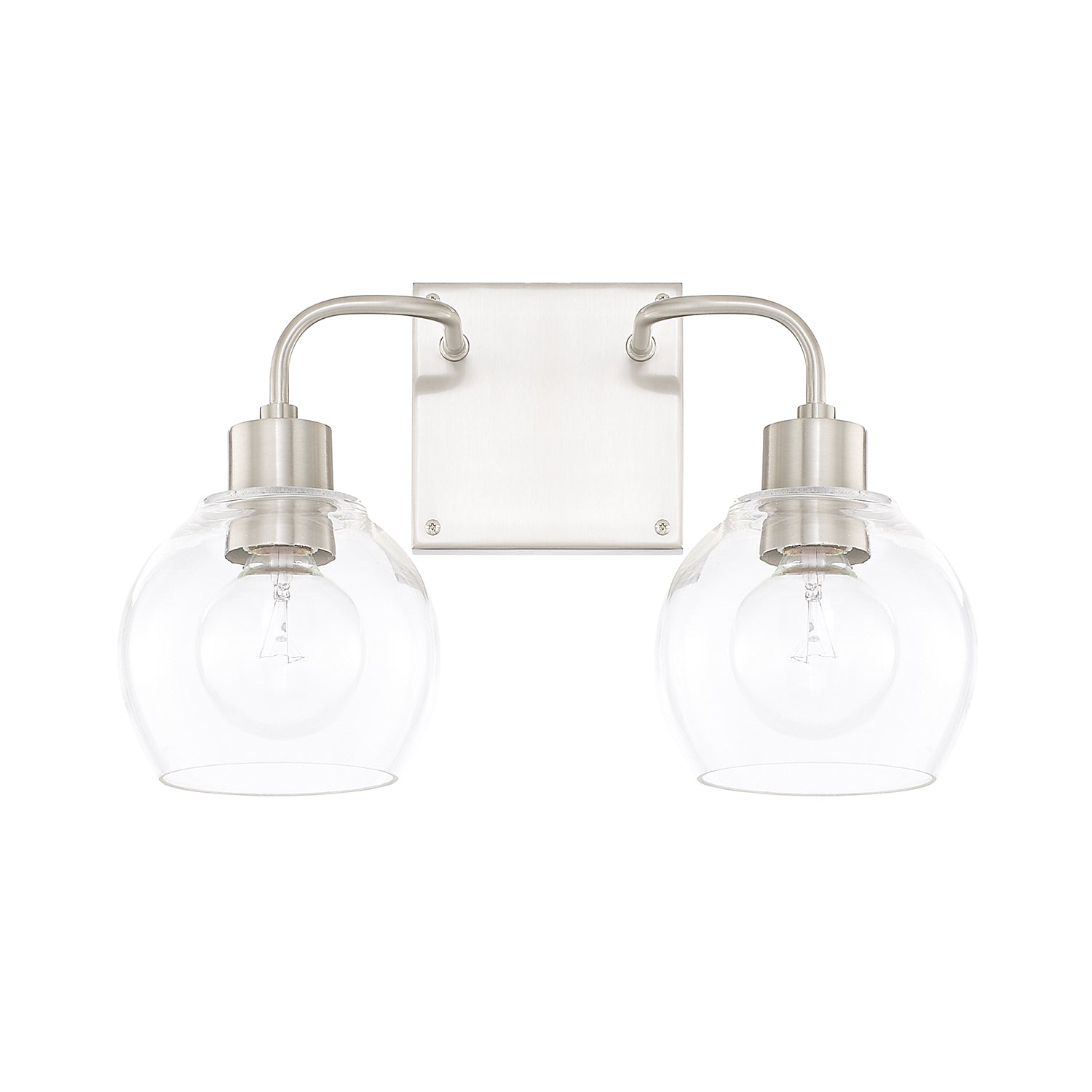 Capital Tanner 120021BN-426 Bath Vanity Light 15 in. wide - Brushed Nickel