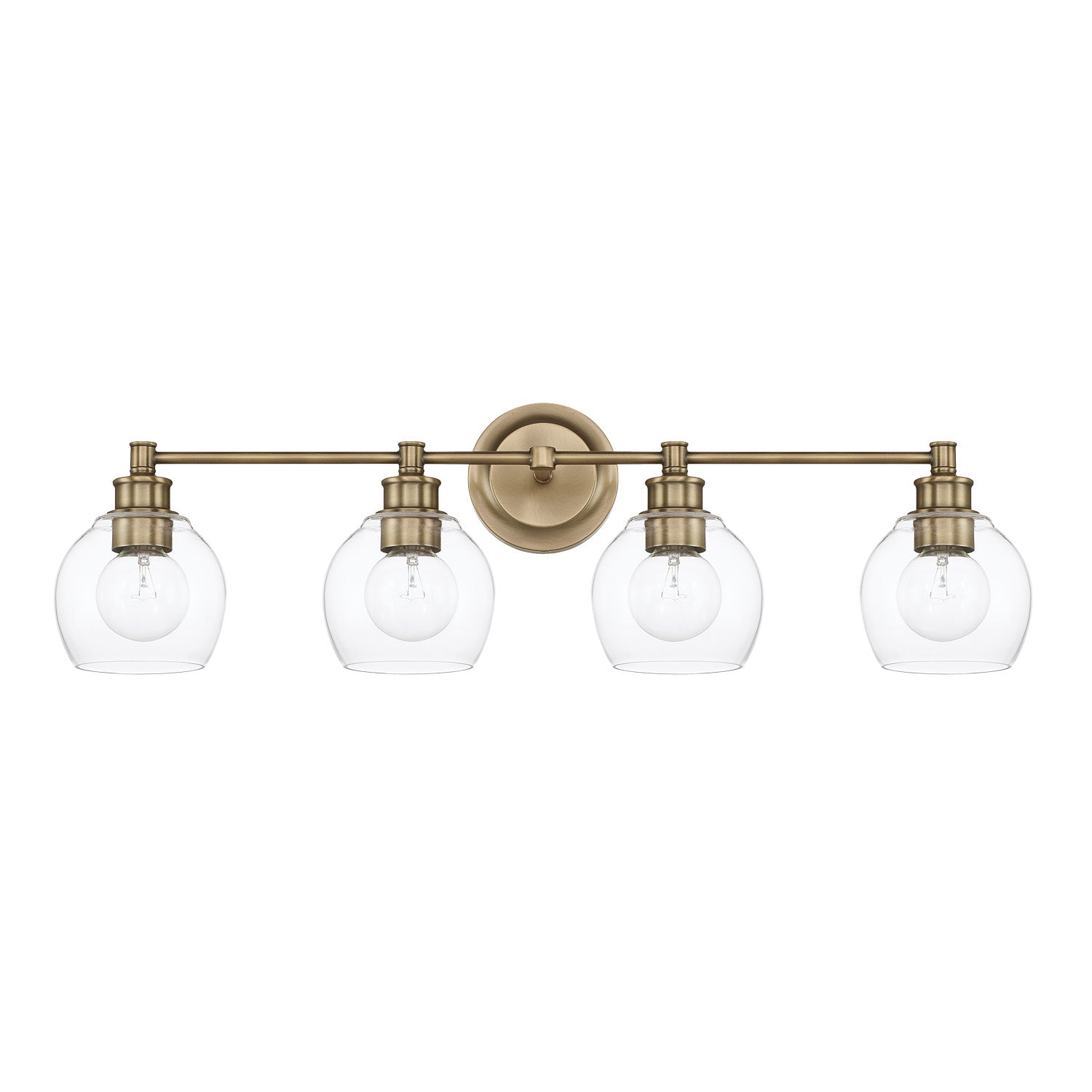 Capital Mid Century 121141AD-426 Bath Vanity Light 32 in. wide - Aged Brass