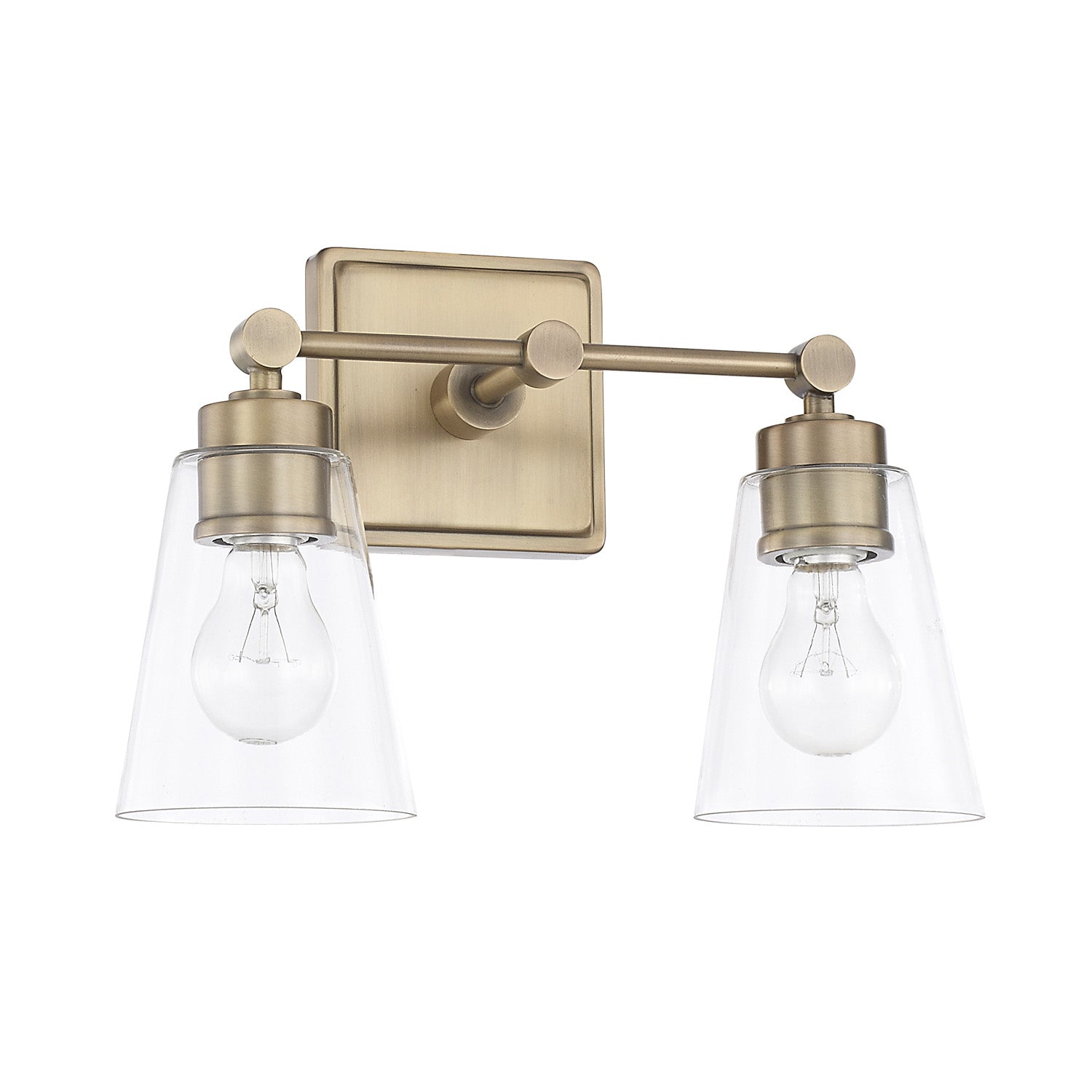 Capital Rory 121821AD-432 Bath Vanity Light 14 in. wide - Aged Brass