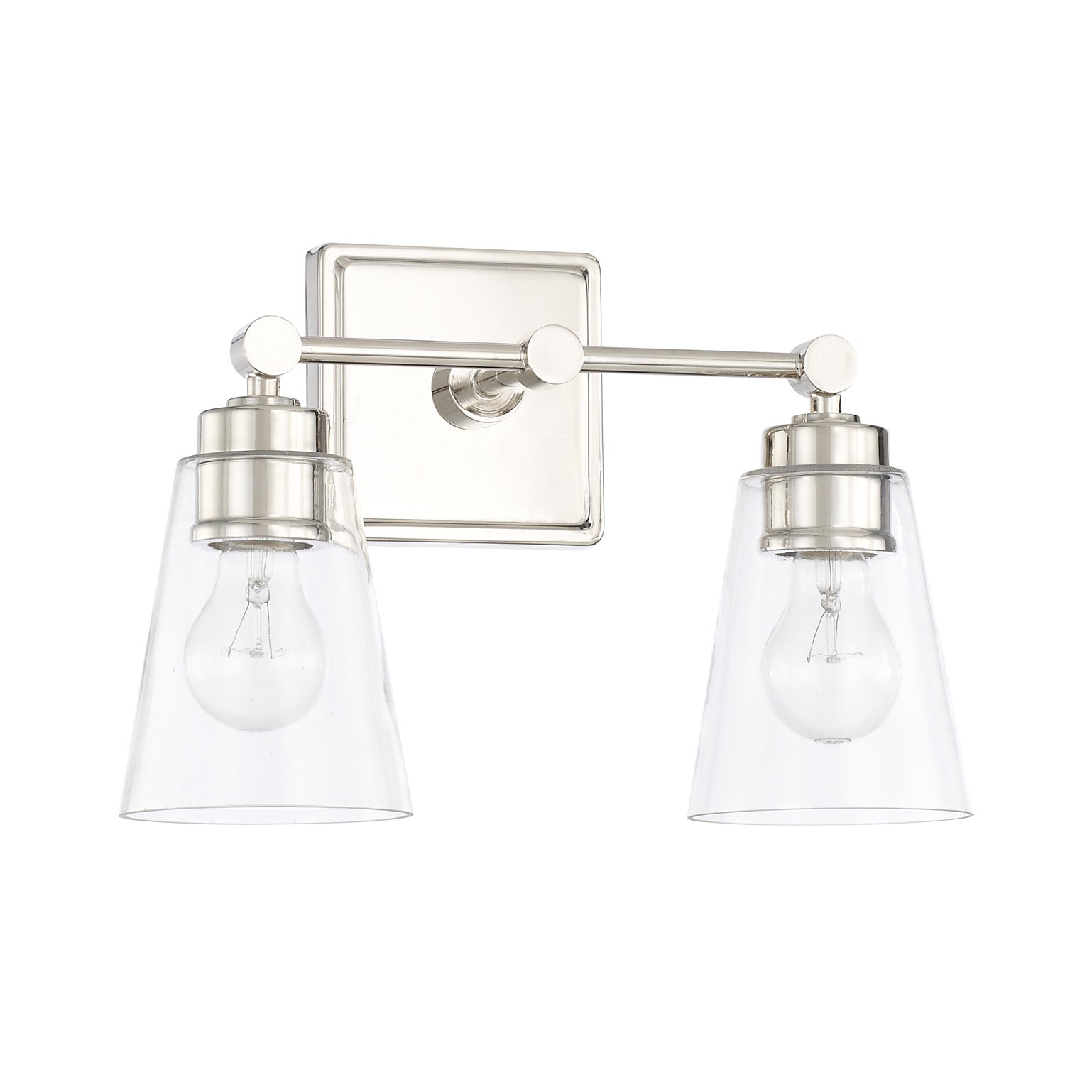 Capital Rory 121821PN-432 Bath Vanity Light 14 in. wide - Polished Nickel