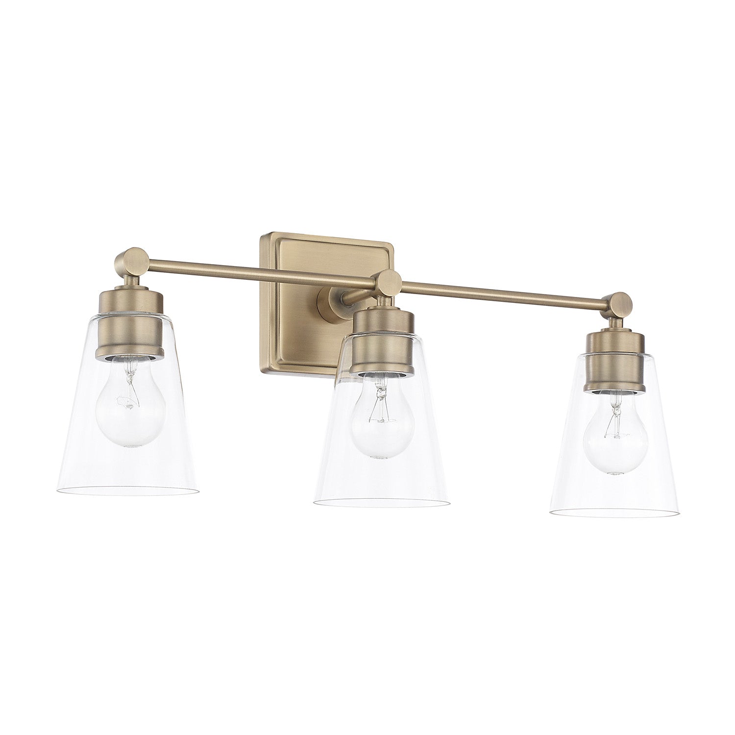 Capital Rory 121831AD-432 Bath Vanity Light 23 in. wide - Aged Brass