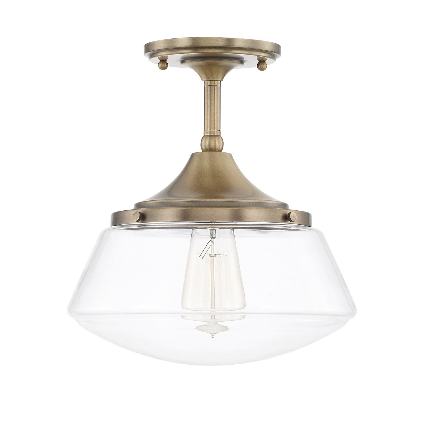 Capital Schoolhouse 3533AD-134 Ceiling Light - Aged Brass