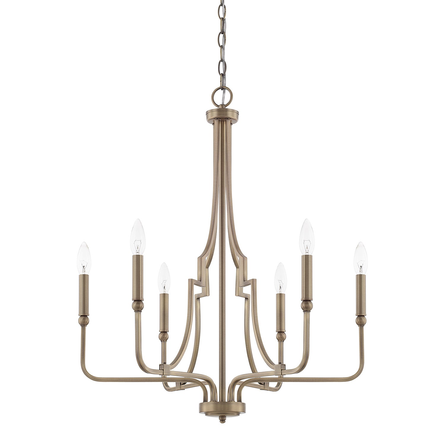 Capital Dawson 419361AD Chandelier Light - Aged Brass