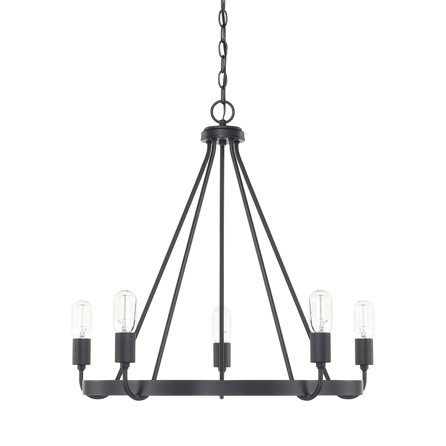 Capital Tanner 420061MB Chandelier Light - Matte Black