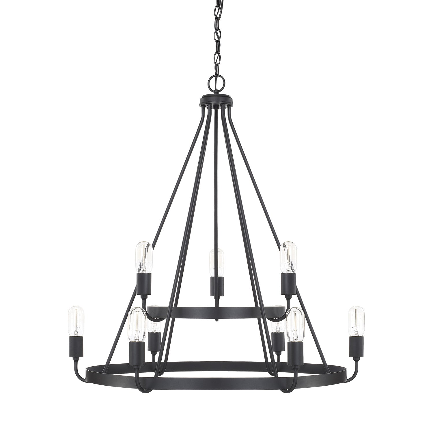 Capital Tanner 420091MB Chandelier Light - Matte Black