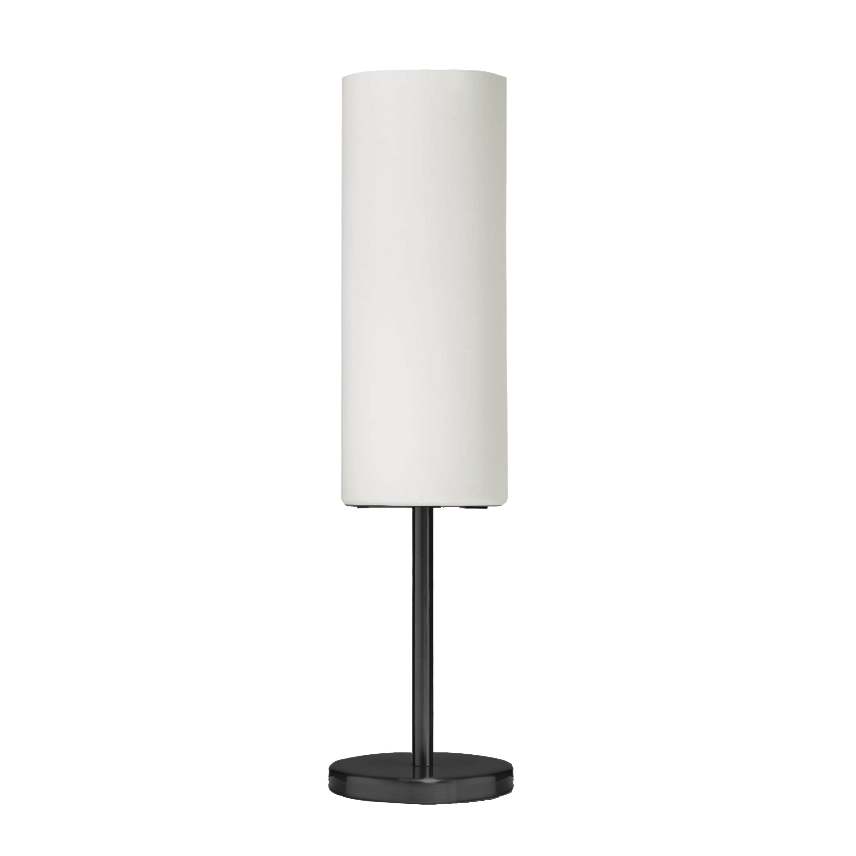 Dainolite Paza - 83205-MB-WH - 1 Light Table Lamp, Matte Black with White Glass - White