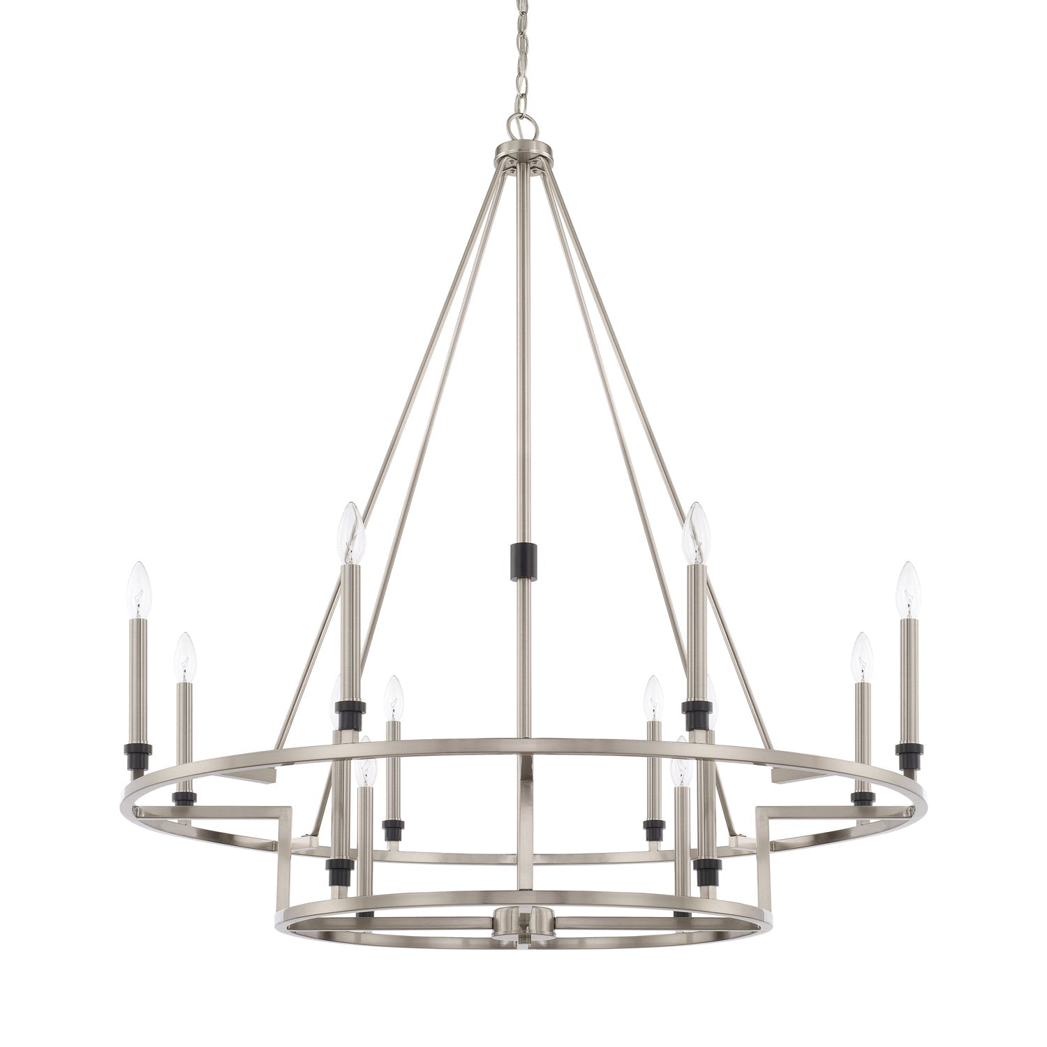 Capital Tux 425201BT Chandelier Light - Black Tie