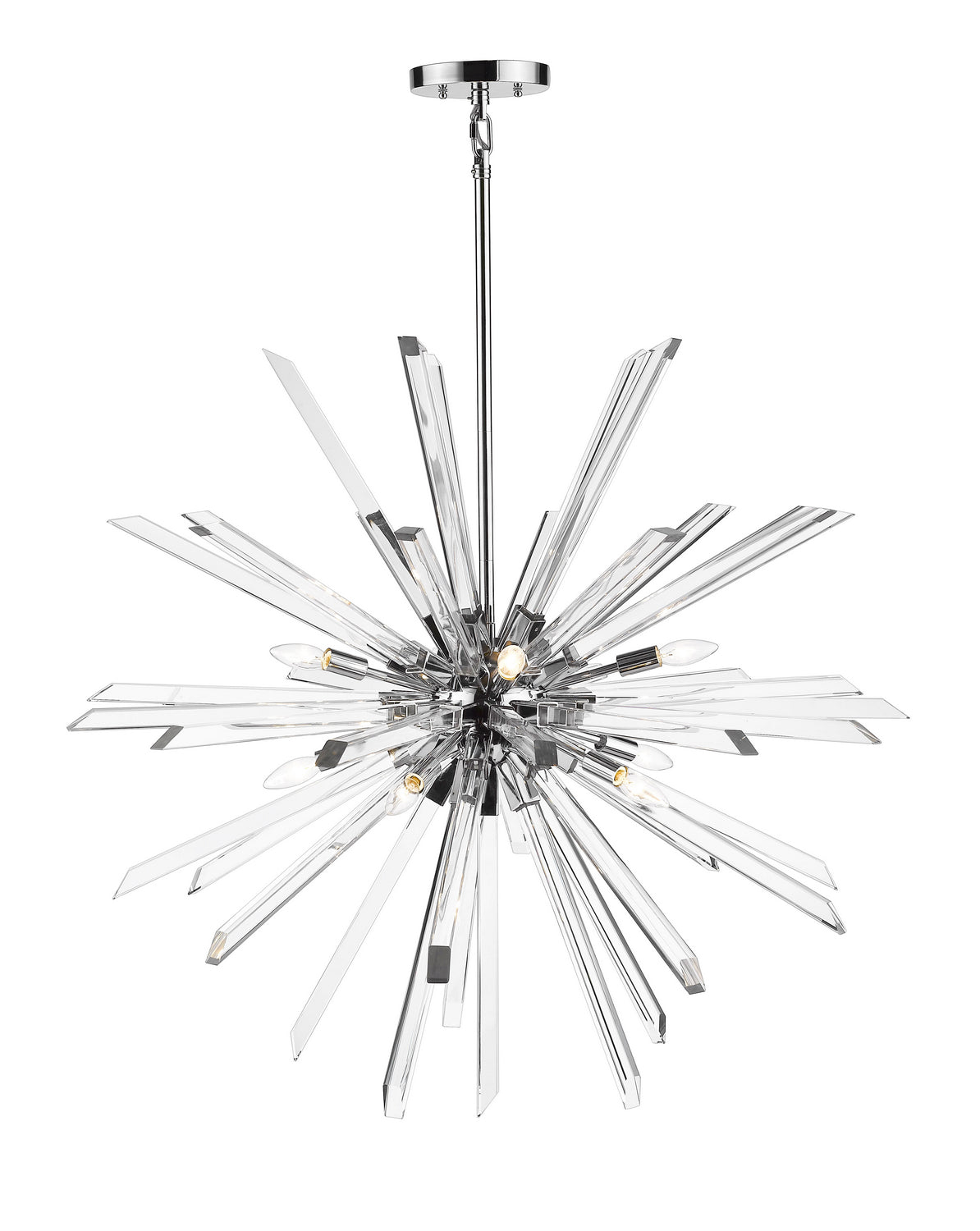 Z-Lite Burst 4003-10CH Chandelier Light - Chrome