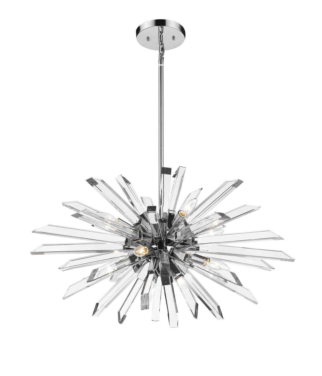 Z-Lite Burst 4003-8L-CH Chandelier Light - Chrome