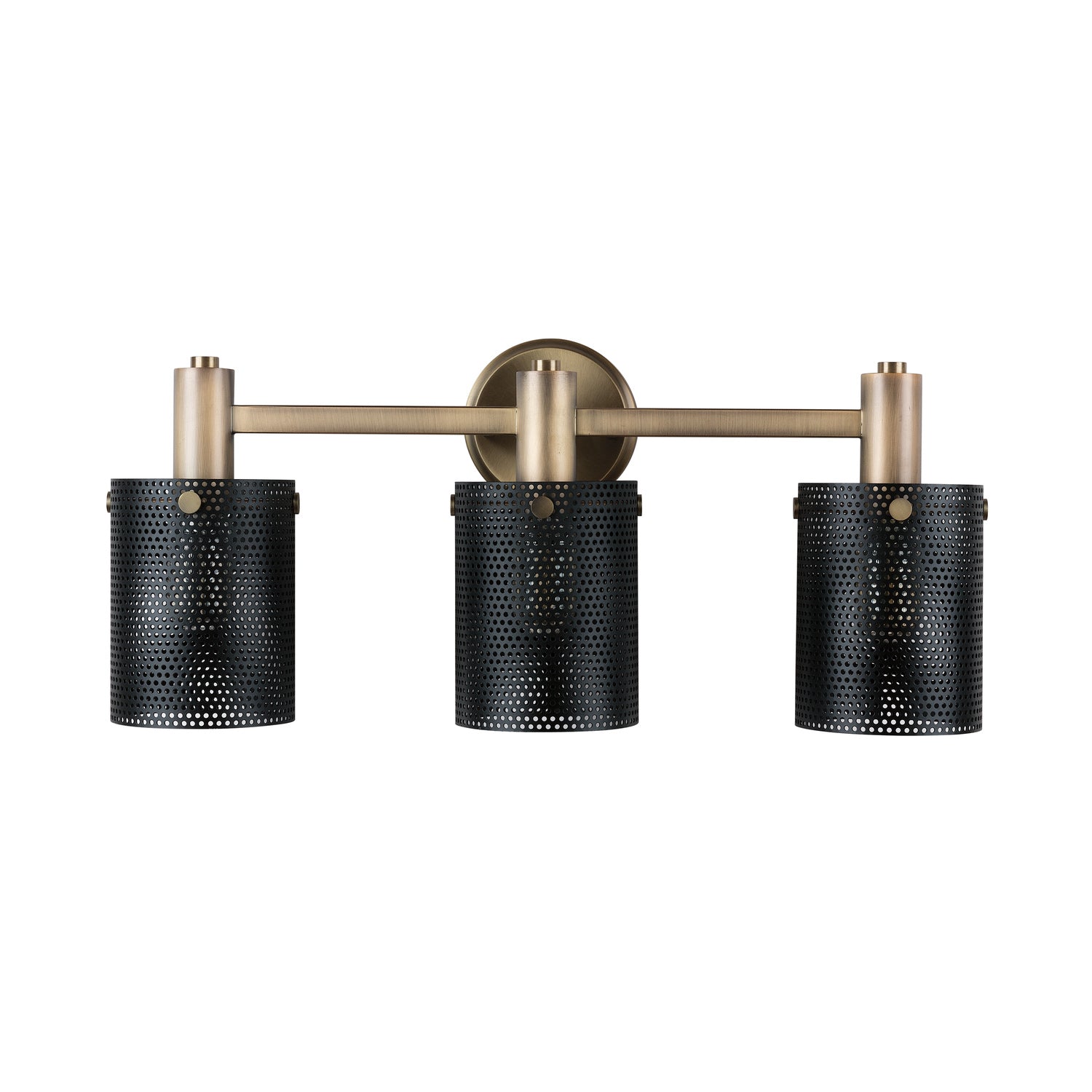 Capital Dax 131232AB Bath Vanity Light 24 in. wide - Aged Brass and Black