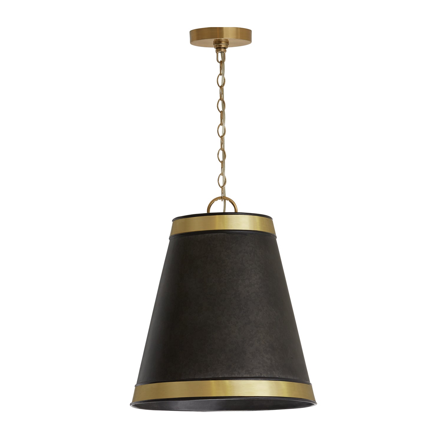 Capital Barrow 335631GB Pendant Light - Galvanized Black and True Brass