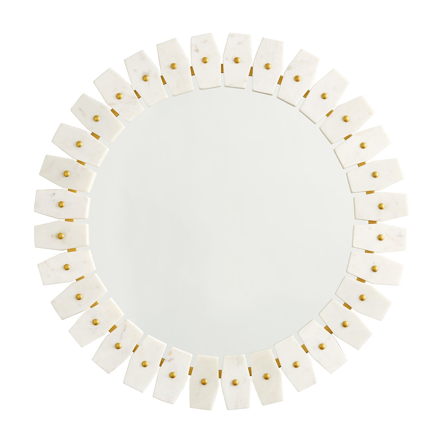 Capital Lighting 735404MM  Mirror Mirror Marble With Brushed Brass Metal