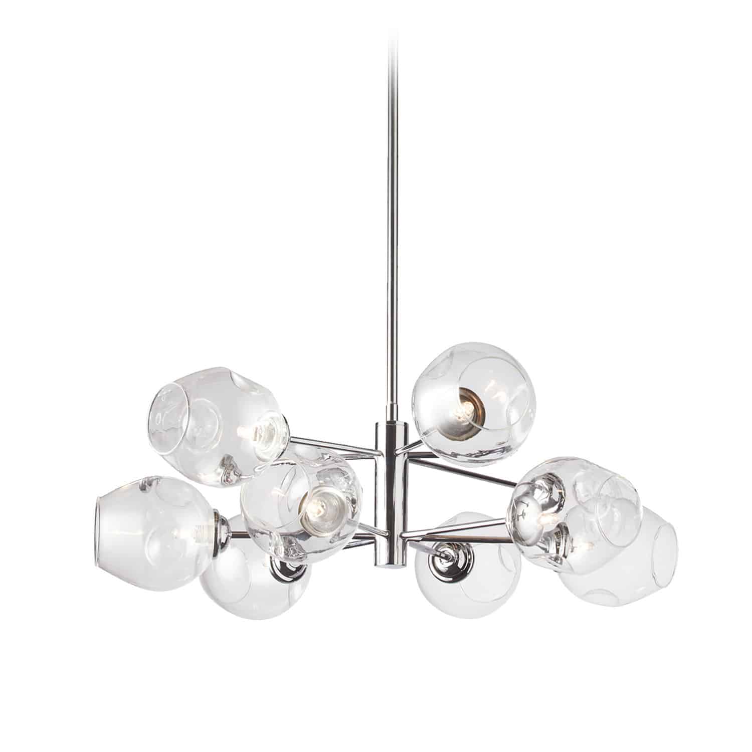 Dainolite Abii - ABI-268P-PC - 8 Light Pendant, Polished Chrome Finish with Clear Glass - Polished Chrome