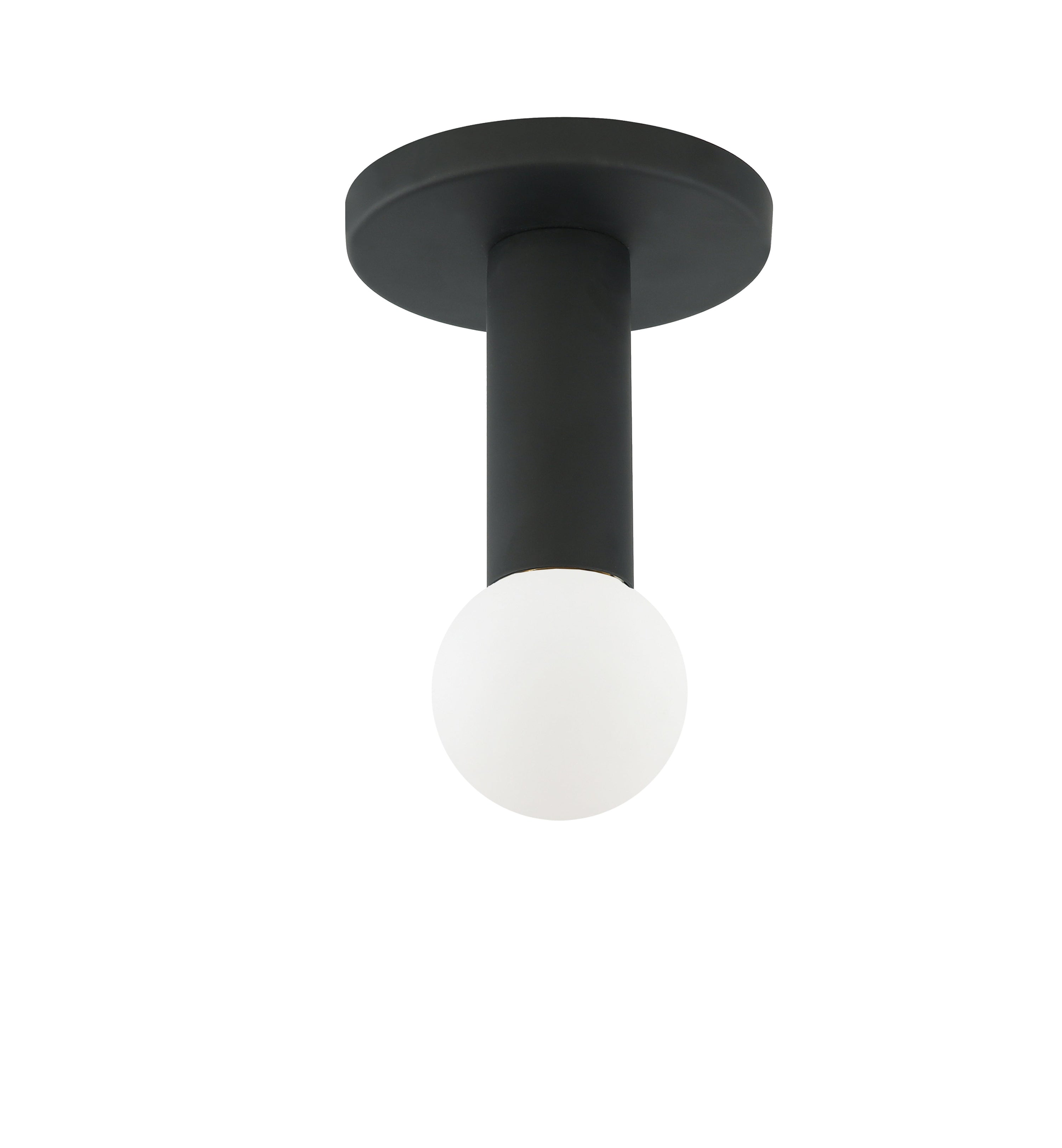 Dainolite Adams - ADS-41FH-MB - 1 Light Flush Mount, Matte Black - Black