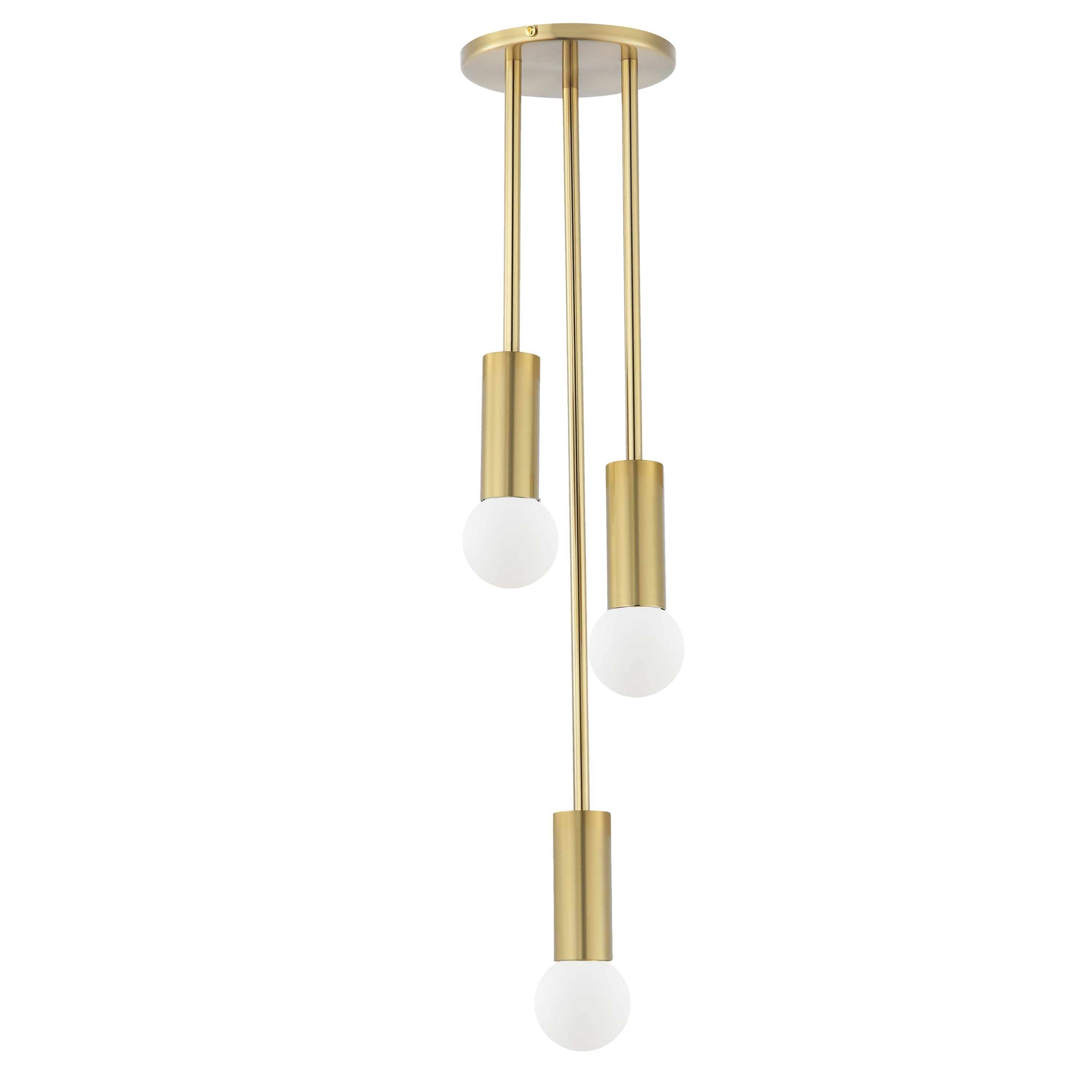 Dainolite Adams - ADS-63P-AGB - 3 Light Pendant, Aged Brass - Aged Brass