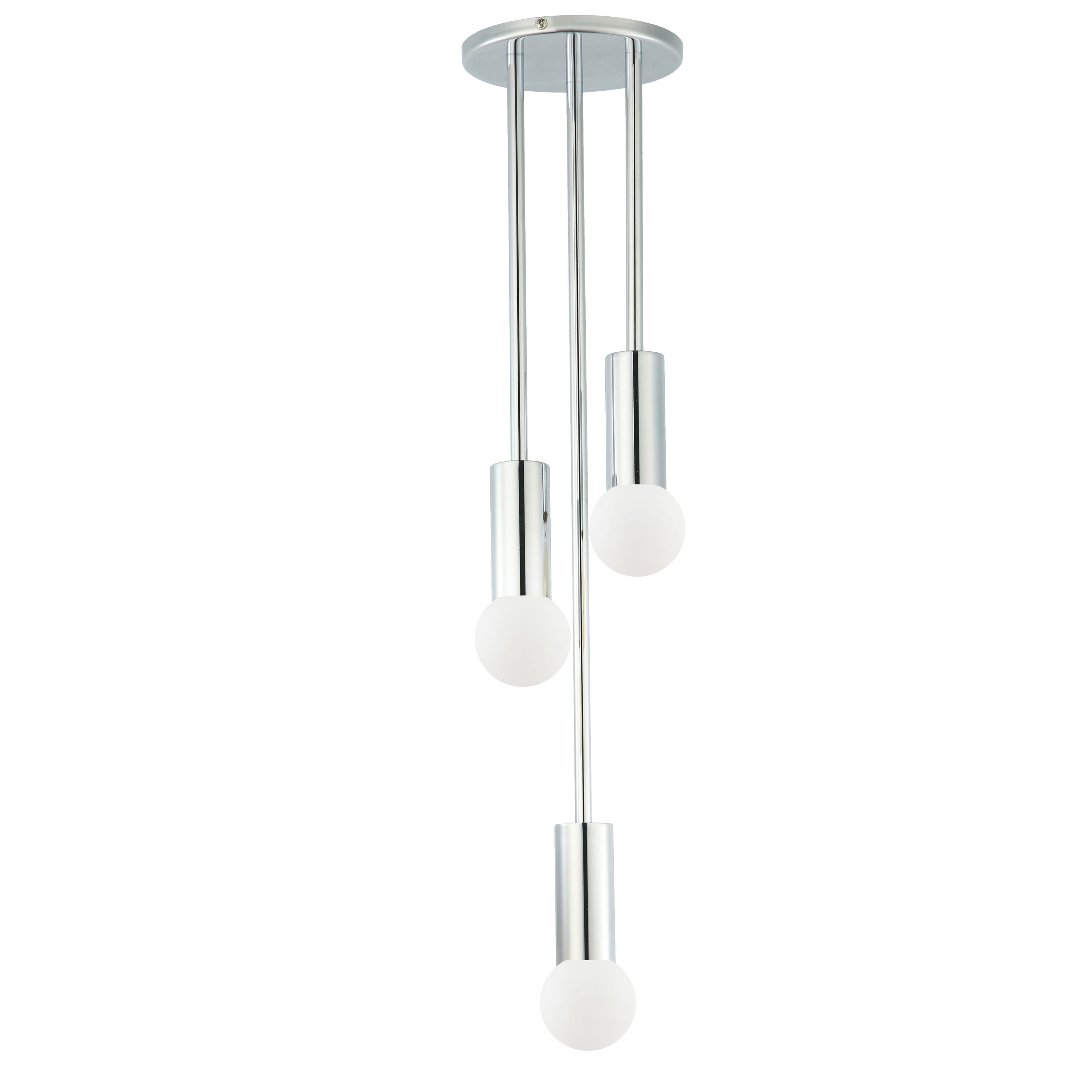 Dainolite Adams - ADS-63P-PC - 3 Light Pendant, Polished Chrome - Polished Chrome