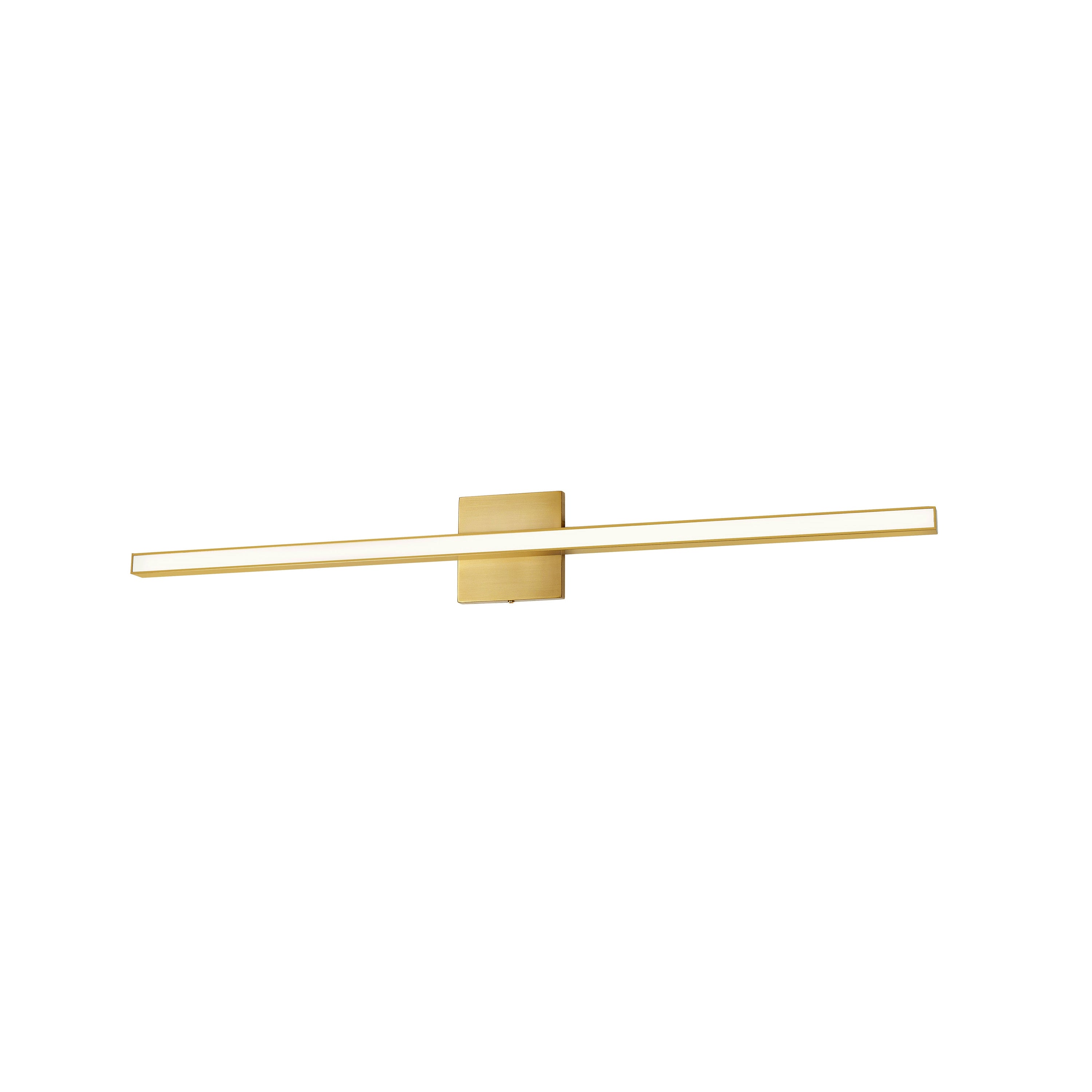 Dainolite Arandel - ARL-3624LEDW-AGB - 24W Aged Brass Vanity Fixture w/ White Acrylic Diffuser - Aged Brass