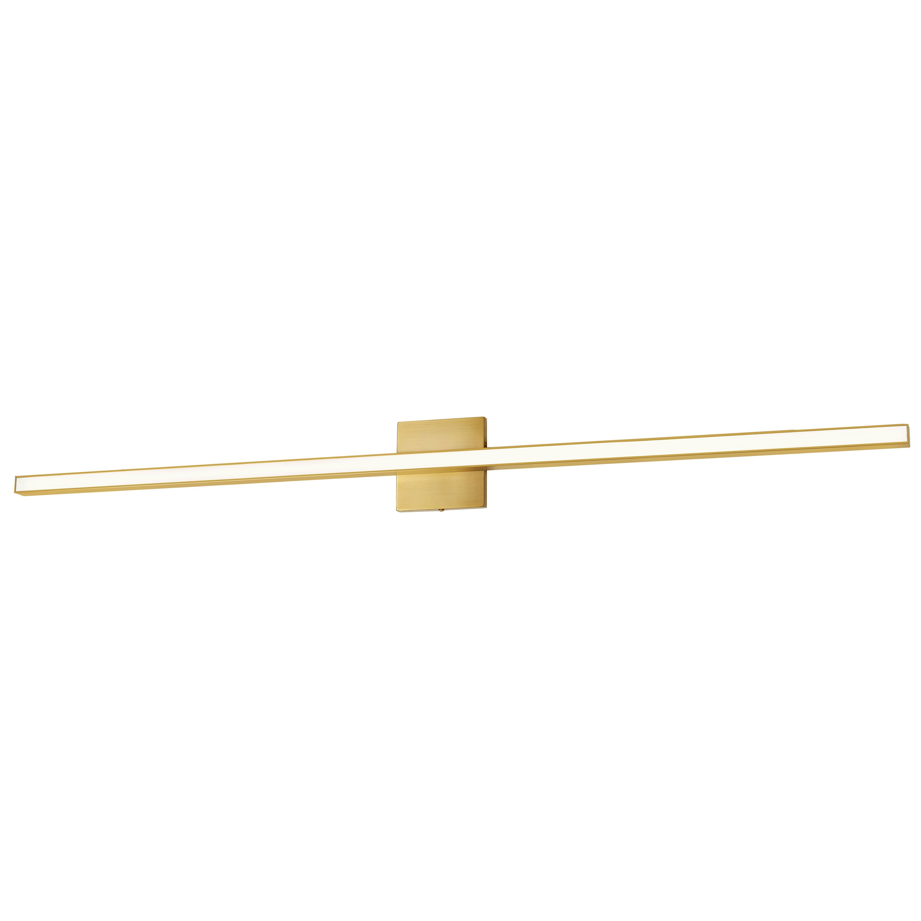 Dainolite Arandel - ARL-4836LEDW-AGB - 36W Aged Brass Vanity Fixture w/ White Acrylic Diffuser - Aged Brass