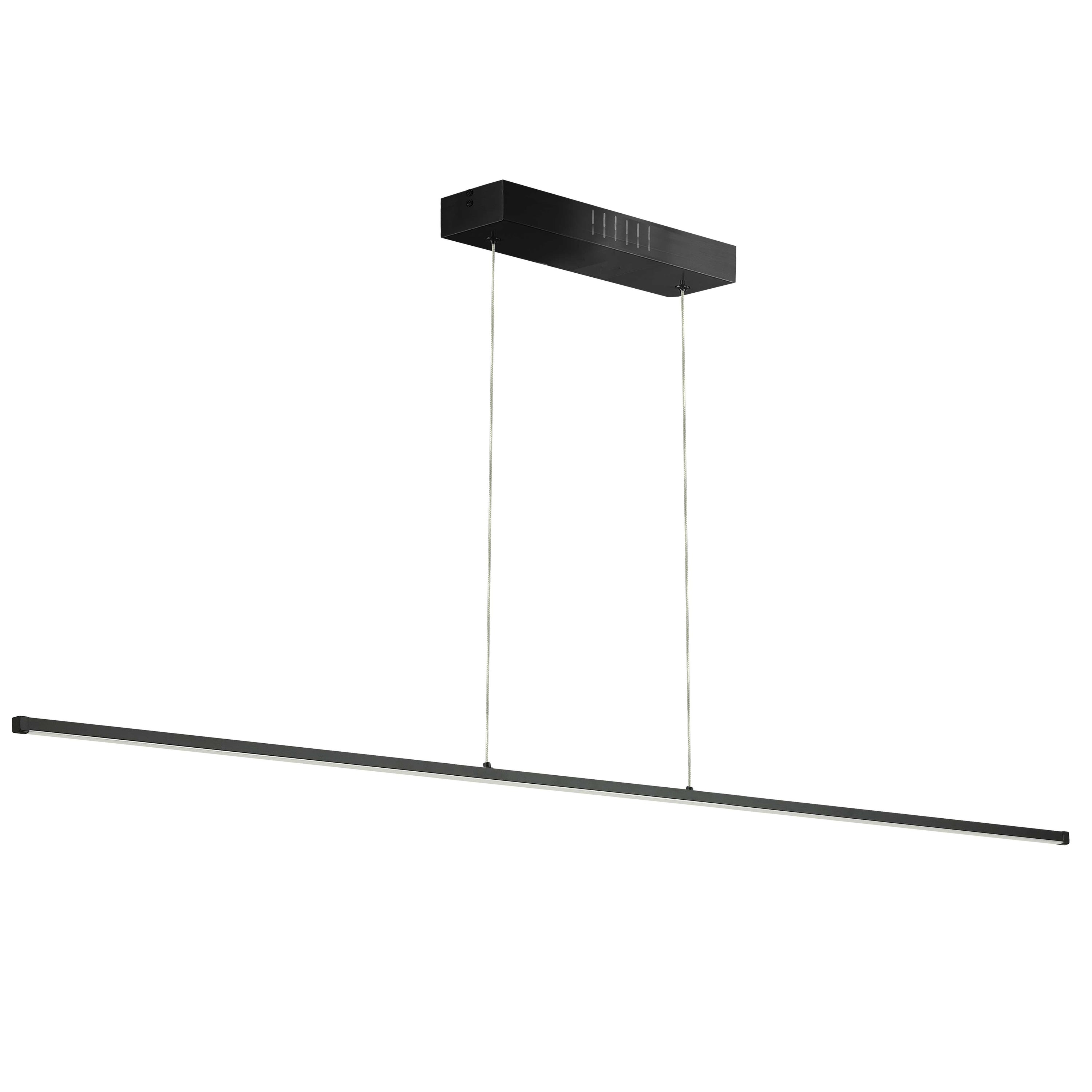 Dainolite Array - ARY-7256LEDHP-MB - 56W Horizontal Matte Black Pendant w/ White Acrylic Diffuser - Black