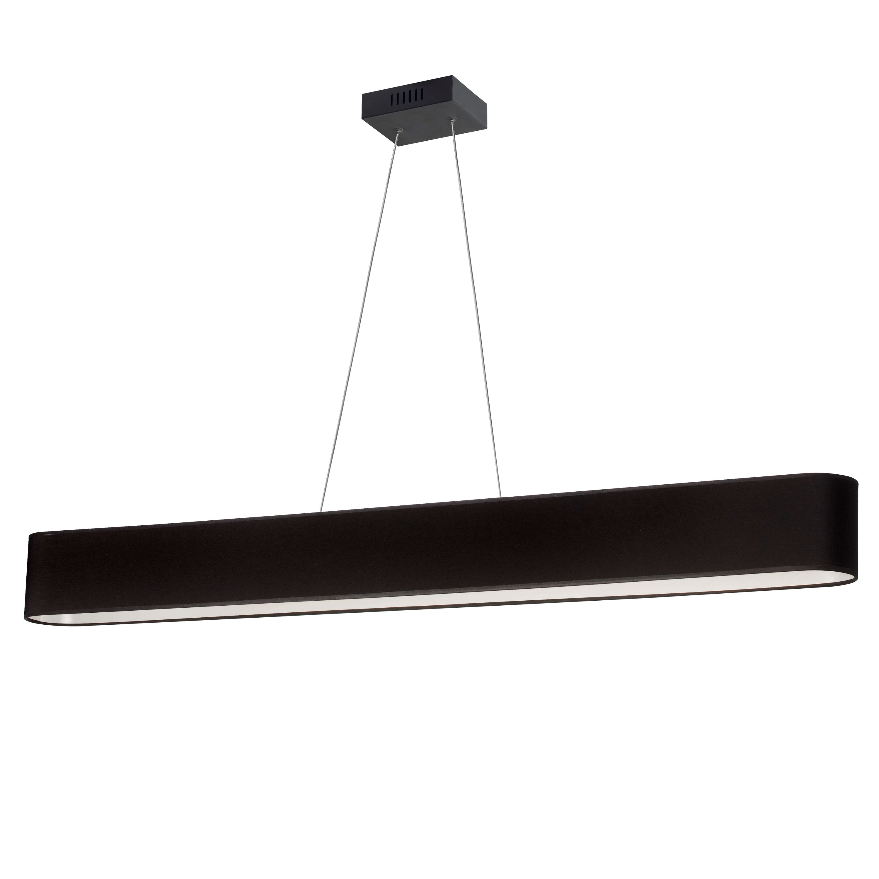 Dainolite Aubrey - AUB-R5030HP-MB-797 - 30W Horizontal Matte Black Pendant w/ Black Shade - Black