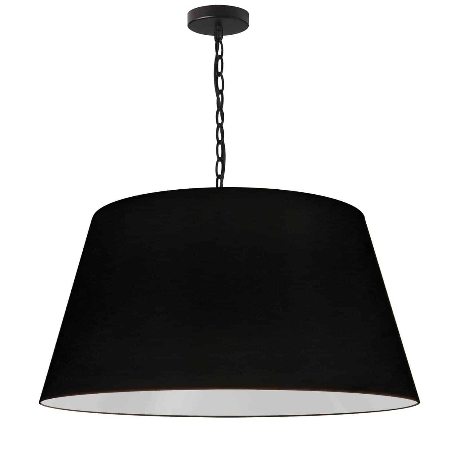 Dainolite Brynn - BRY-L-BK-797 - 1 Light Brynn Large Pendant, Black Shade, Black - Black