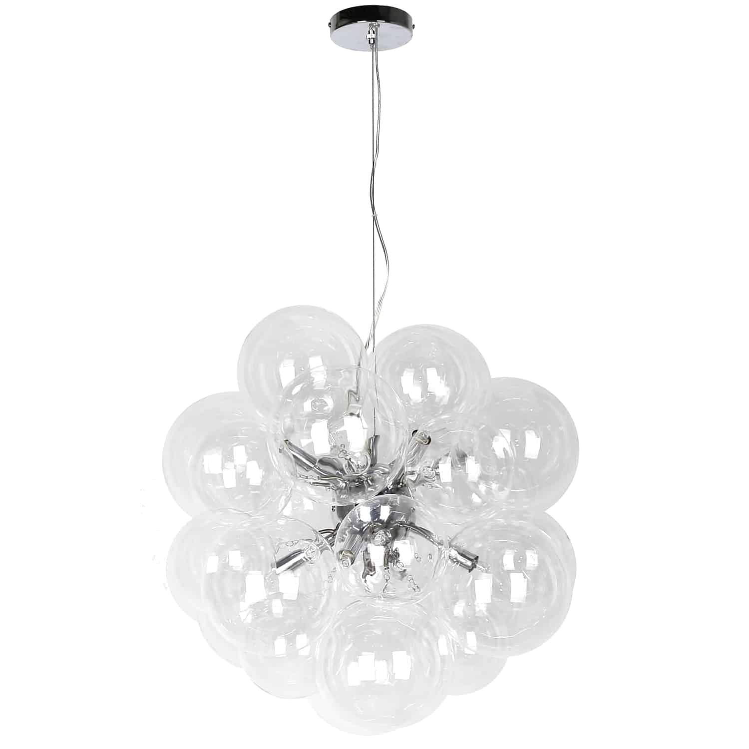 Dainolite Comet - CMT-206P-CLR-PC - 6 Light Pendant Polished Chrome Finish with Clear Glass - Clear