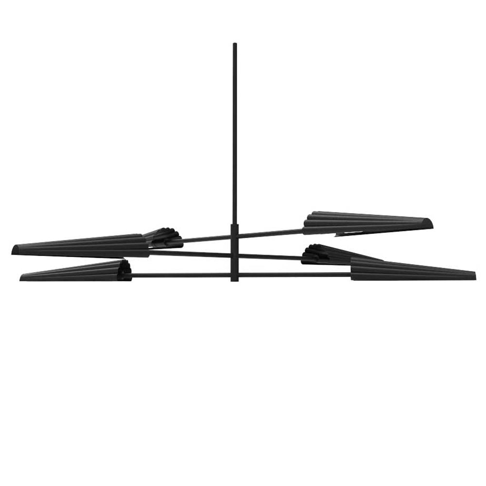 Dainolite Cassie - CSE-476C-MB - 6 Light 3-Tier Chandelier Fixture Matte Black - Matte Black