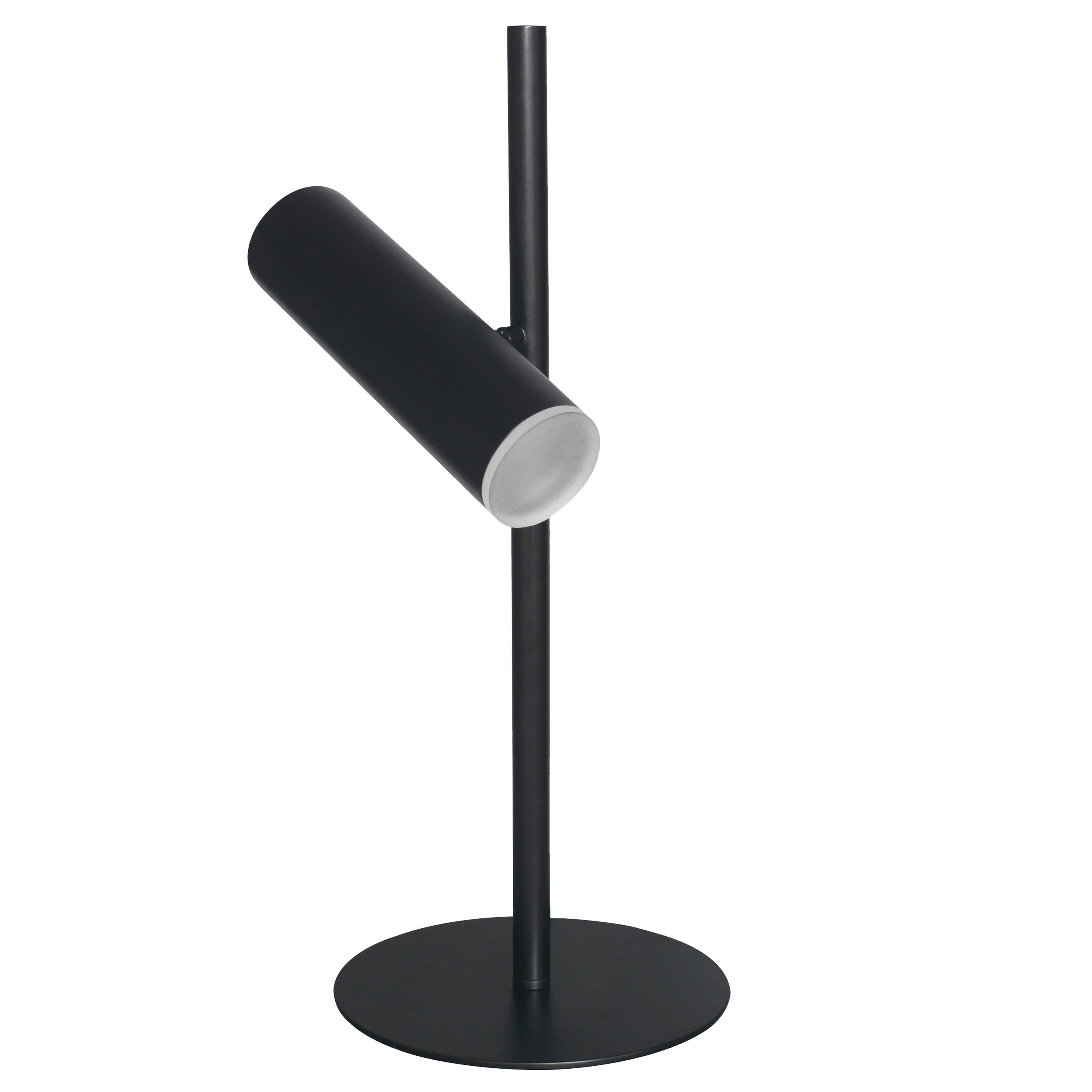 Dainolite Constance - CST-196LEDT-MB - 6W Table Lamp, Matte Black with Frosted Acrylic Diffuser - Black