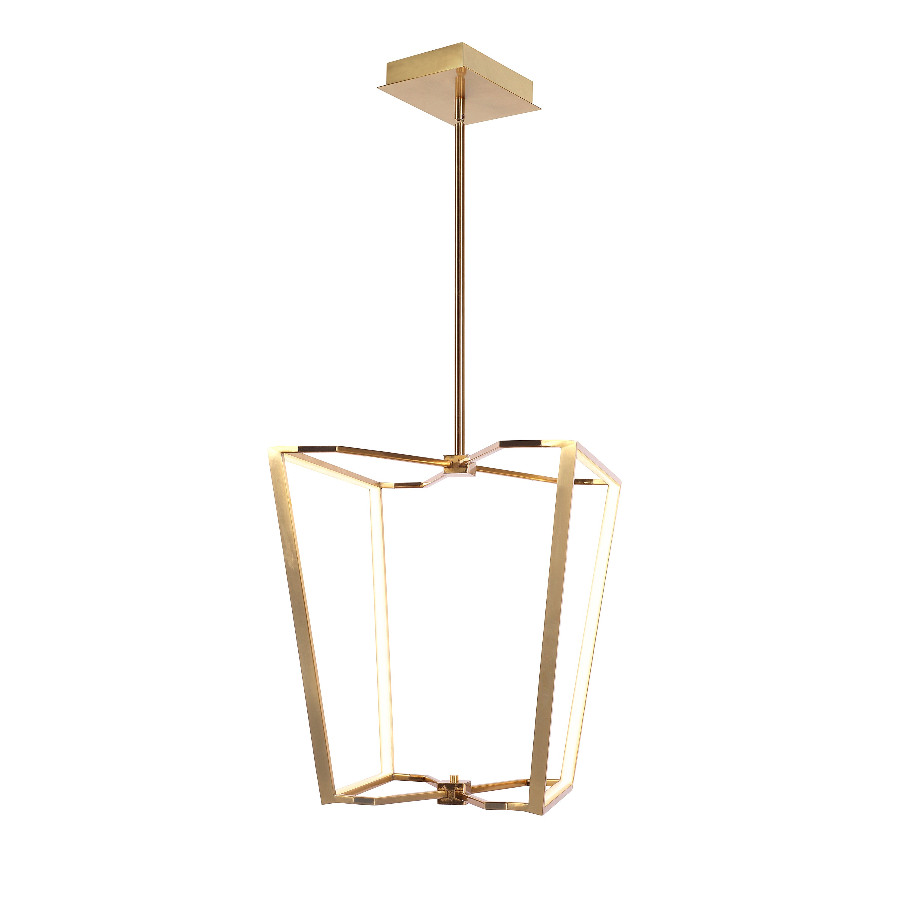 Dainolite Curant - CUR-1848C-AGB - 48W Chandelier Fixture, Aged Brass with White Silicone Diffuser - Aged Brass