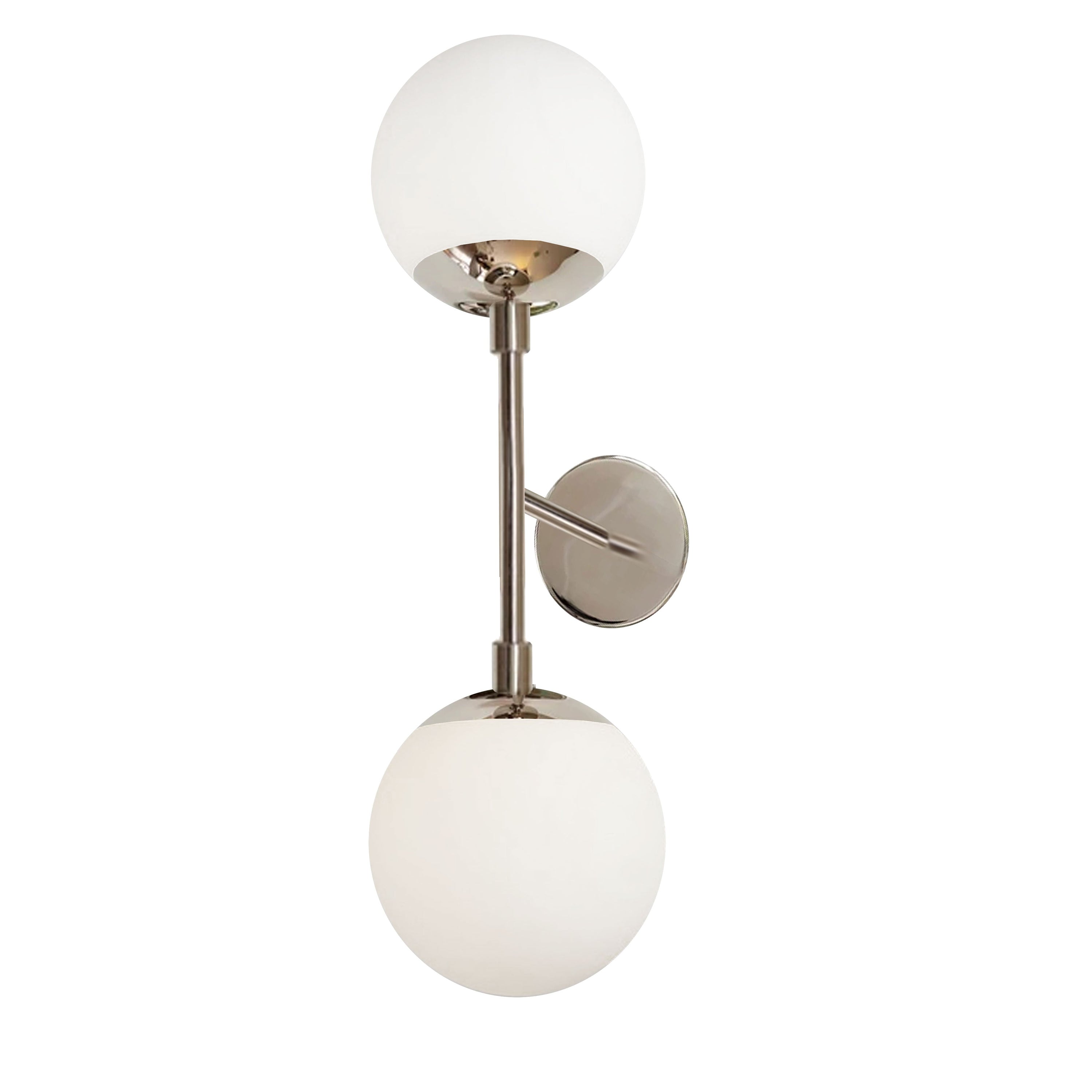 Dainolite Dayana - DAY-232W-PC - 2 Light Polished Chrome Wall Sconce w/ White Glass - Polished Chrome