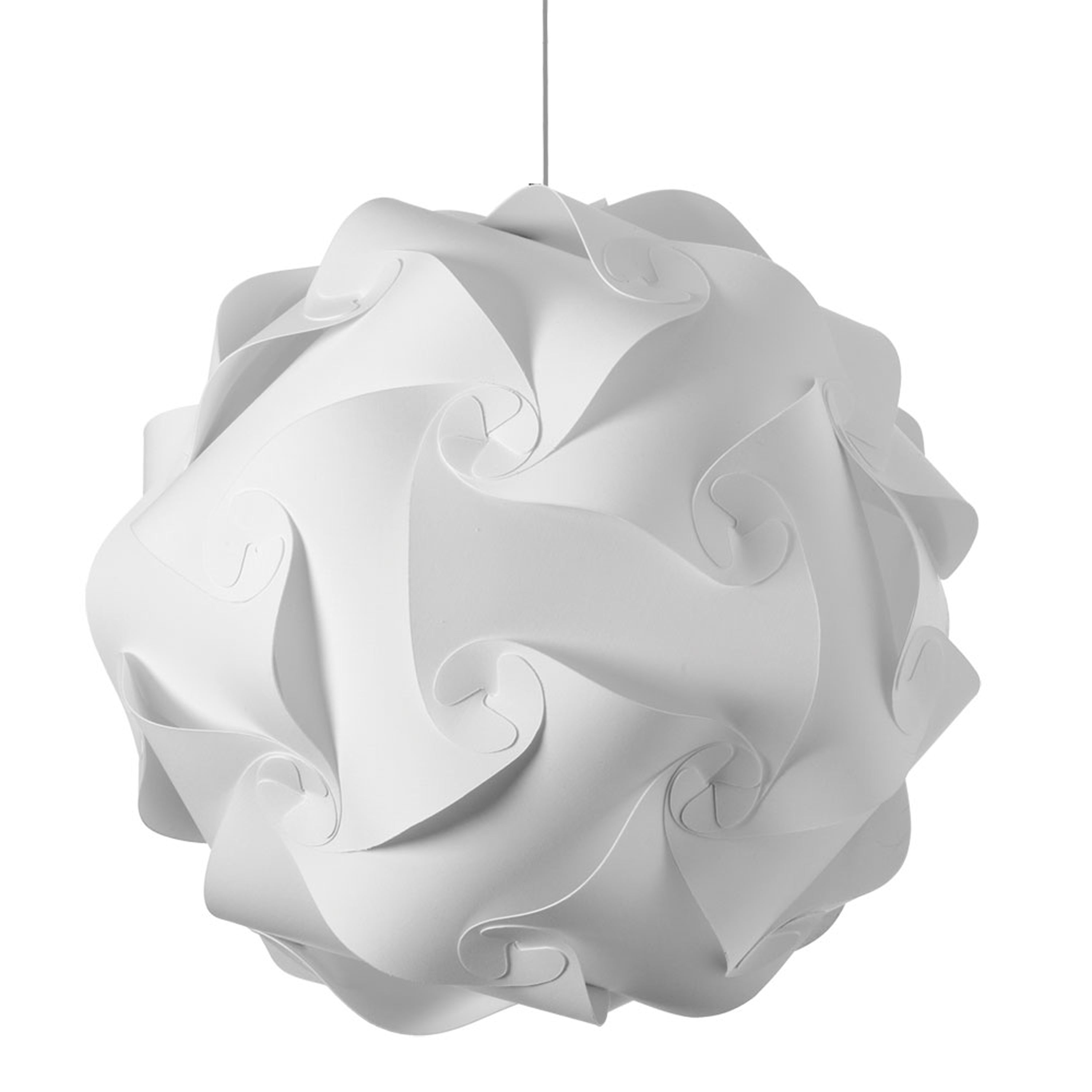 Dainolite Globus - DBL-L-790 - 3 Light Pendant, Polished Chrome Finish, White Fabric - White