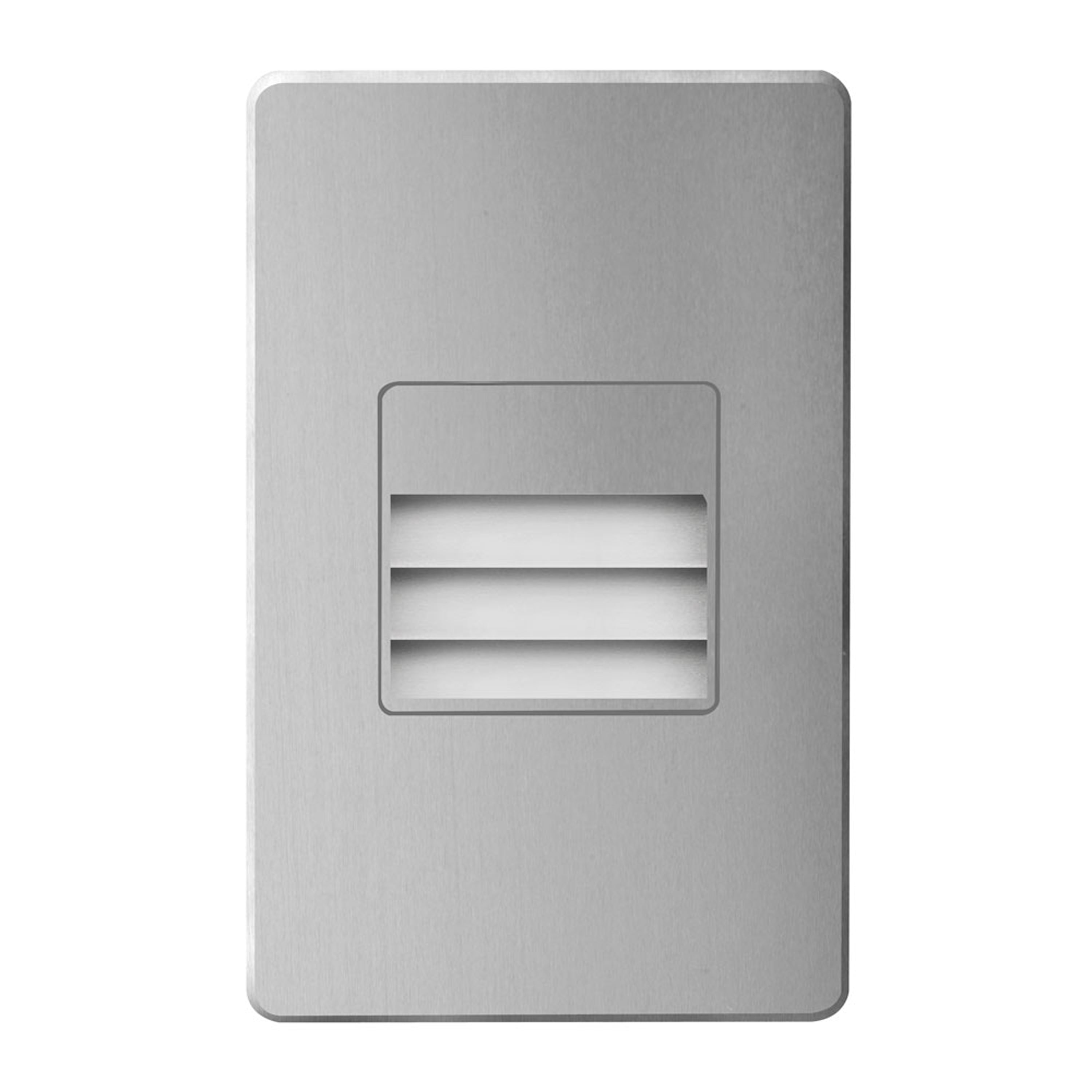 Dainolite LED - DLEDW-234-BA - 120VAC input, L125mmxW78mmxH37mm, 2700K, 3.3W IP65, Brushed Aluminum Wall LED Light with Louver. - Silver