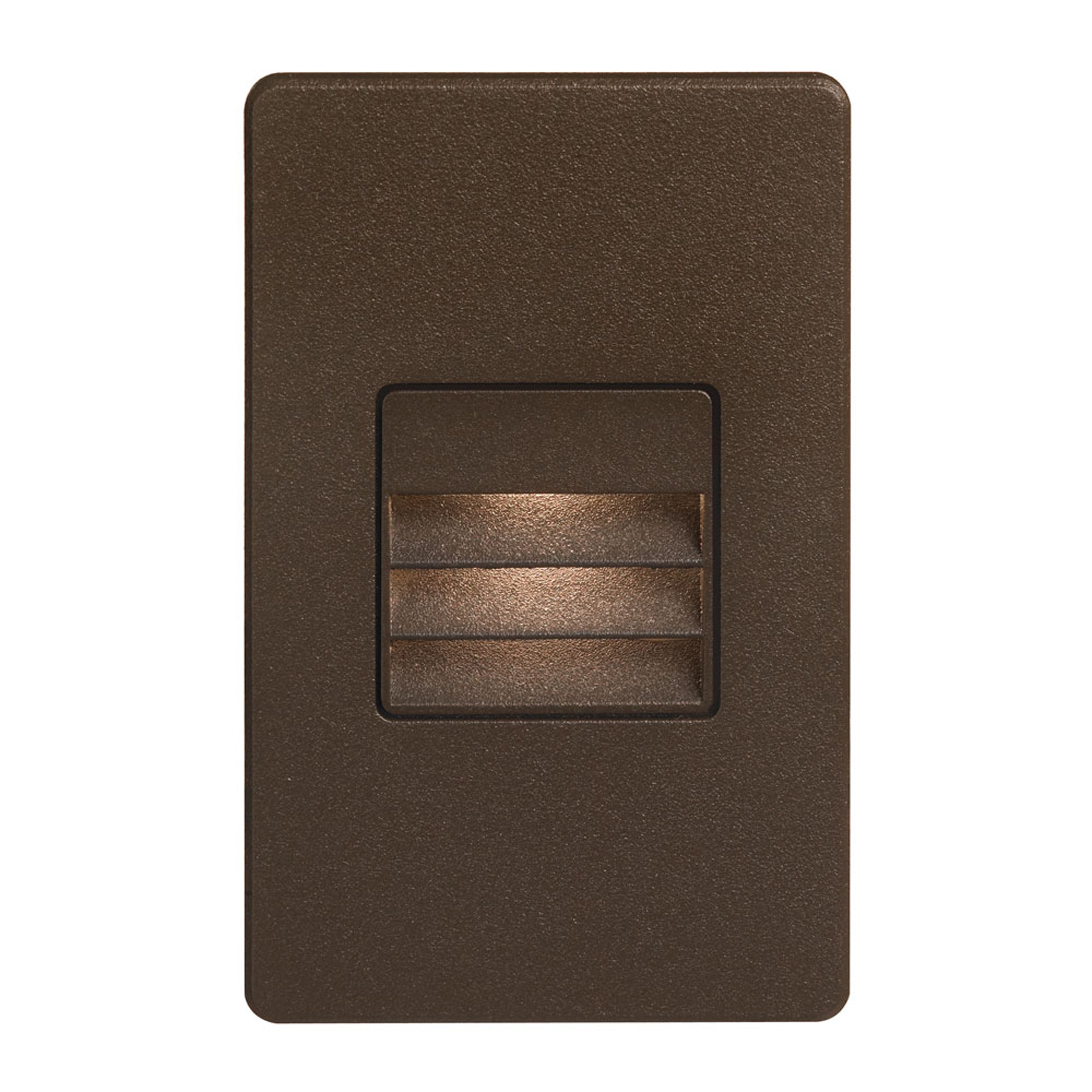 Dainolite LED - DLEDW-234-BZ - 120VAC input, L125mmxW78mmxH37mm, 2700K, 3.3W IP65, Bronze Wall LED Light with Louver - Bronze