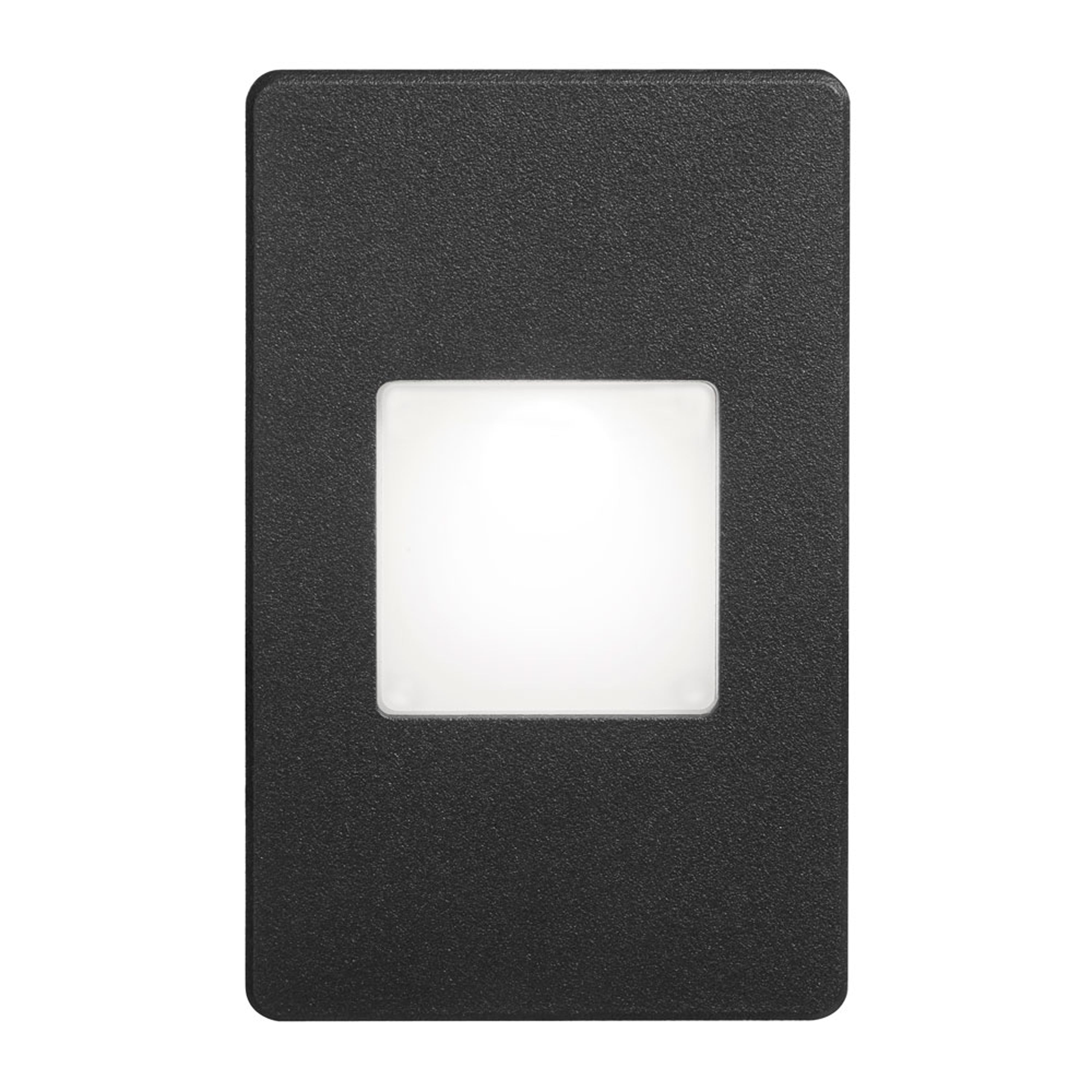 Dainolite LED - DLEDW-245-BK - 120VAC input, L125mmxW78mmxH37mm, 2700K, 3.3W IP65, Black Wall LED Light with White Lens. - Black