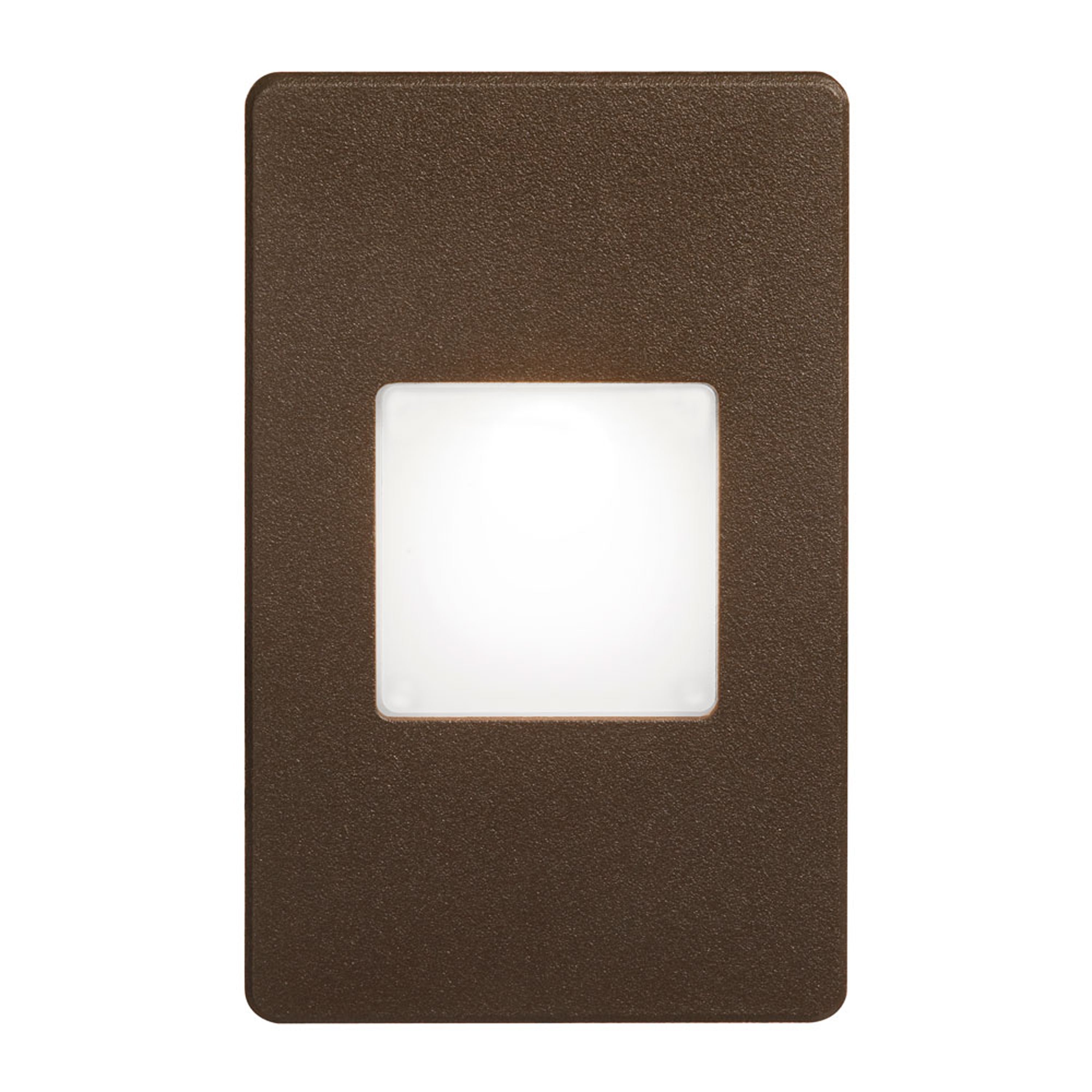 Dainolite LED - DLEDW-245-BZ - 120VAC input, L125mmxW78mmxH37mm, 2700K, 3.3W IP65, Bronze Wall LED Light with White Lens - Bronze