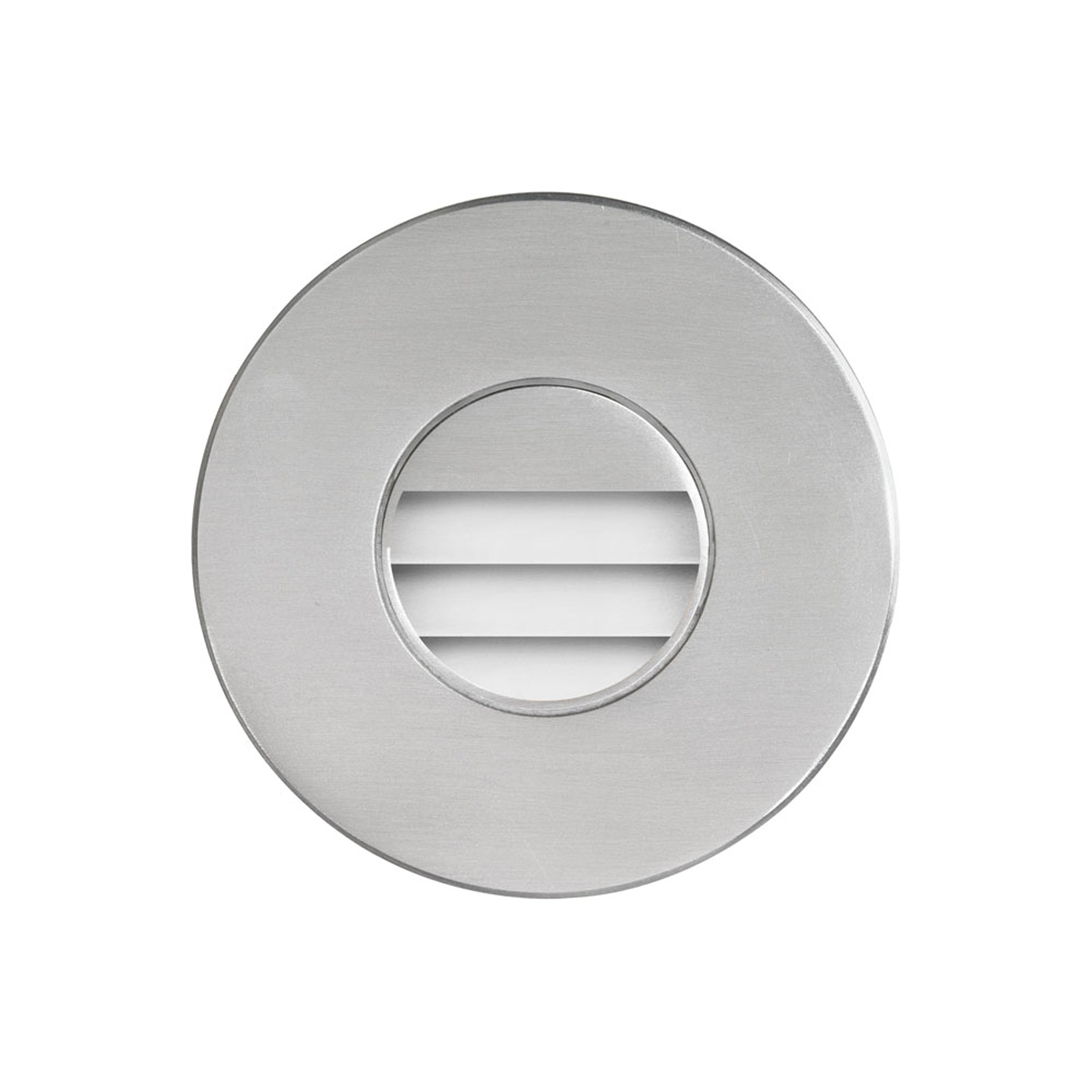 Dainolite LED - DLEDW-330-BA - 120VAC input, Ø88xH82mm, 2700K, 3.3W IP65, Brushed Aluminum Wall ED Light with Louver. - Silver