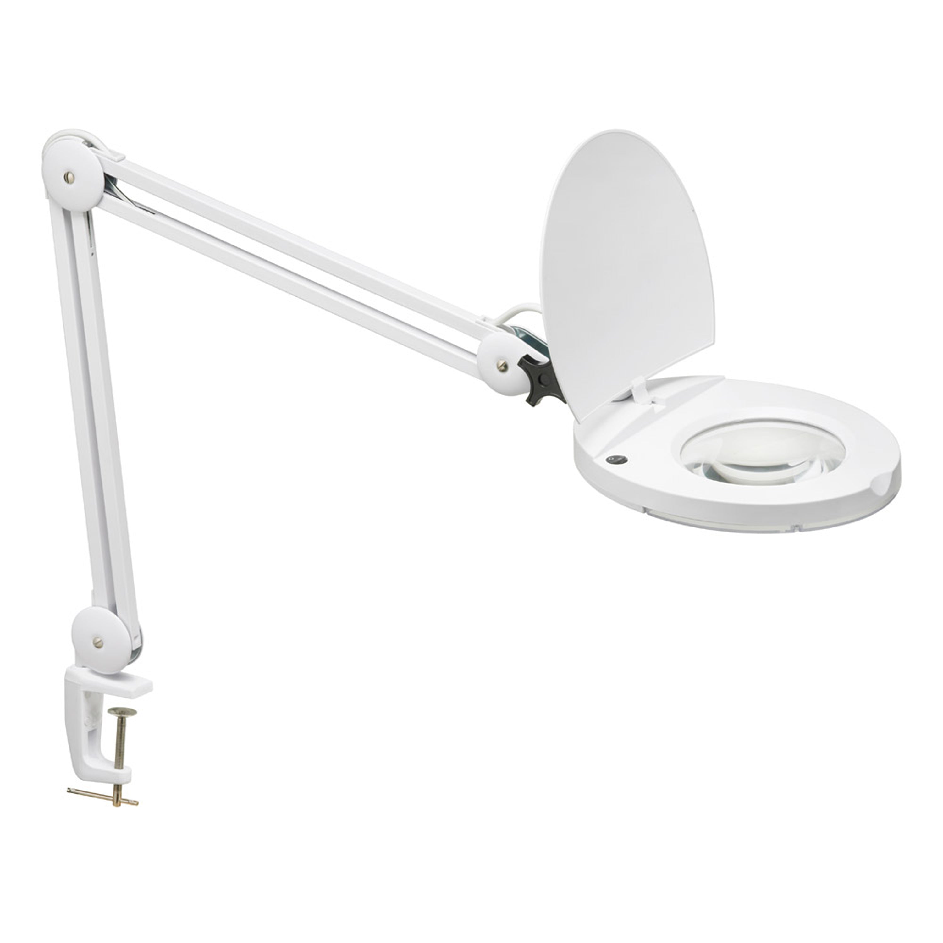 Dainolite Modern - DMLED10-A-5D-WH - 8W LED Magnifier Lamp, White Finish - White