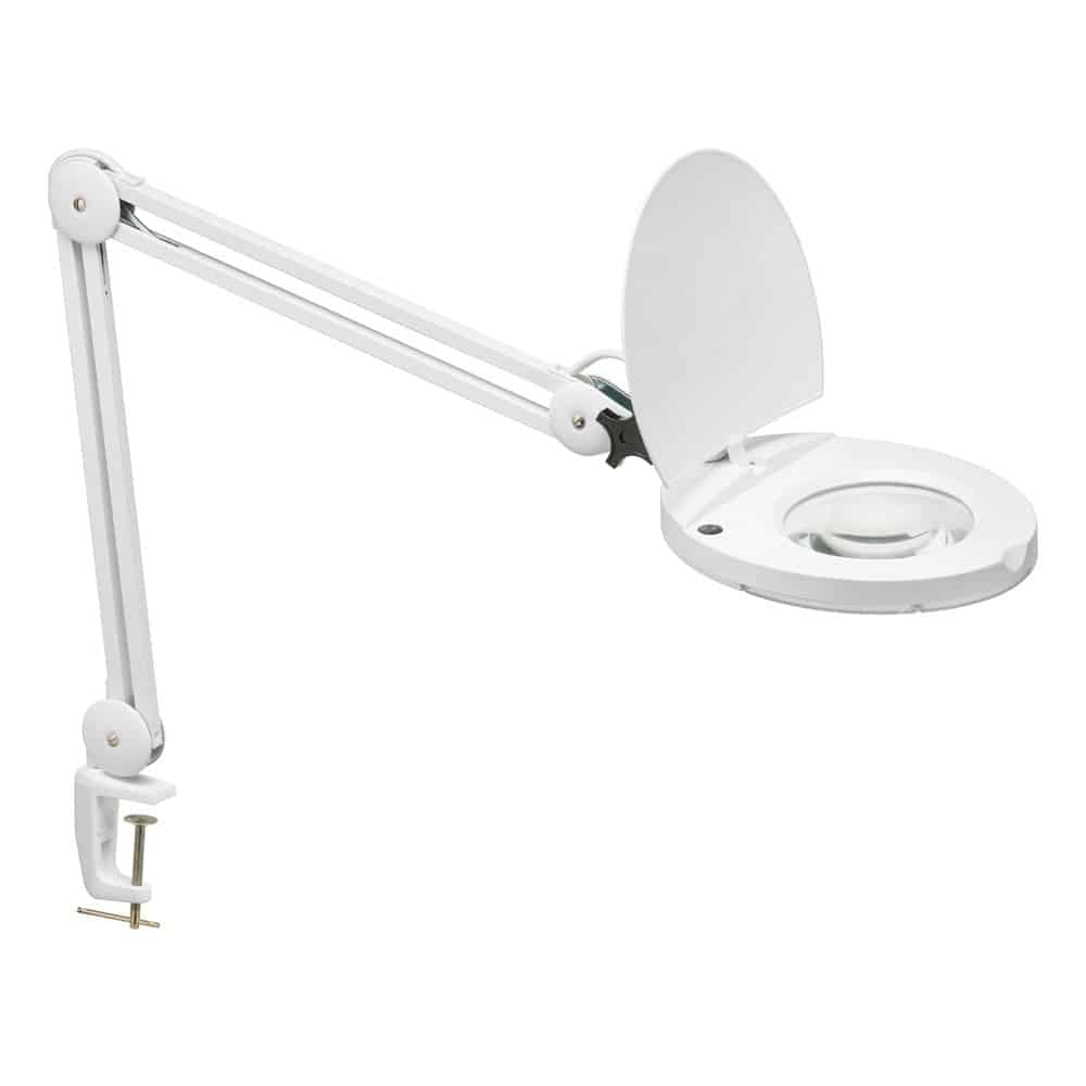 Dainolite Modern - DMLED10-A-WH - 8W LED Magnifier Lamp, White Finish - White