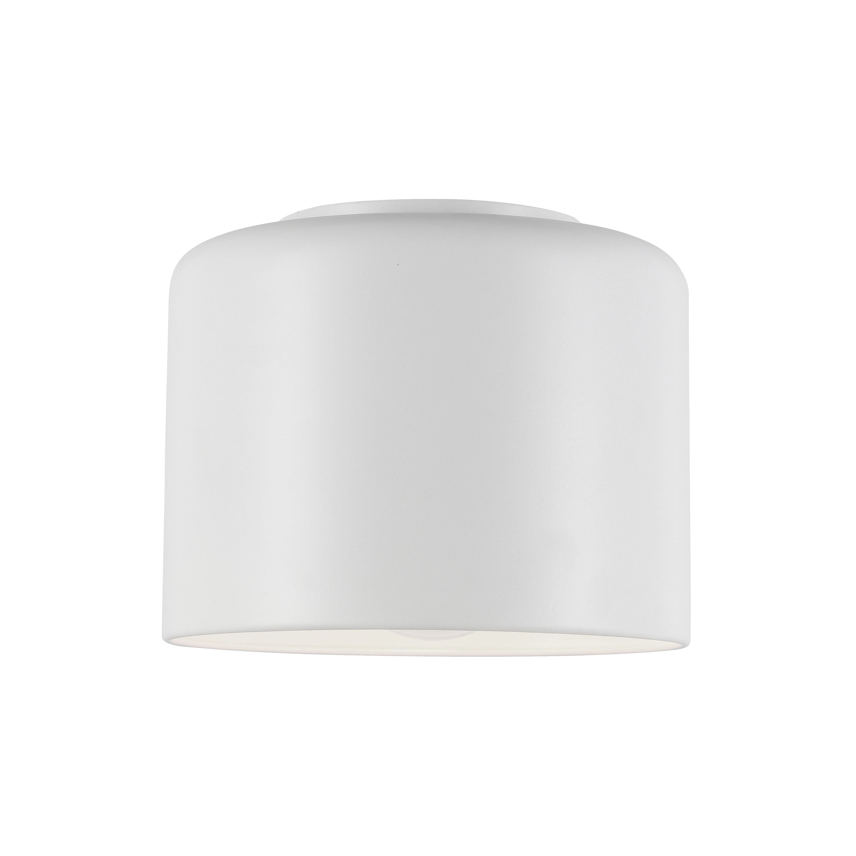 Dainolite Emilia - EMI-81FH-MW - 1 Light Flush Mount, Matte White Shade - White