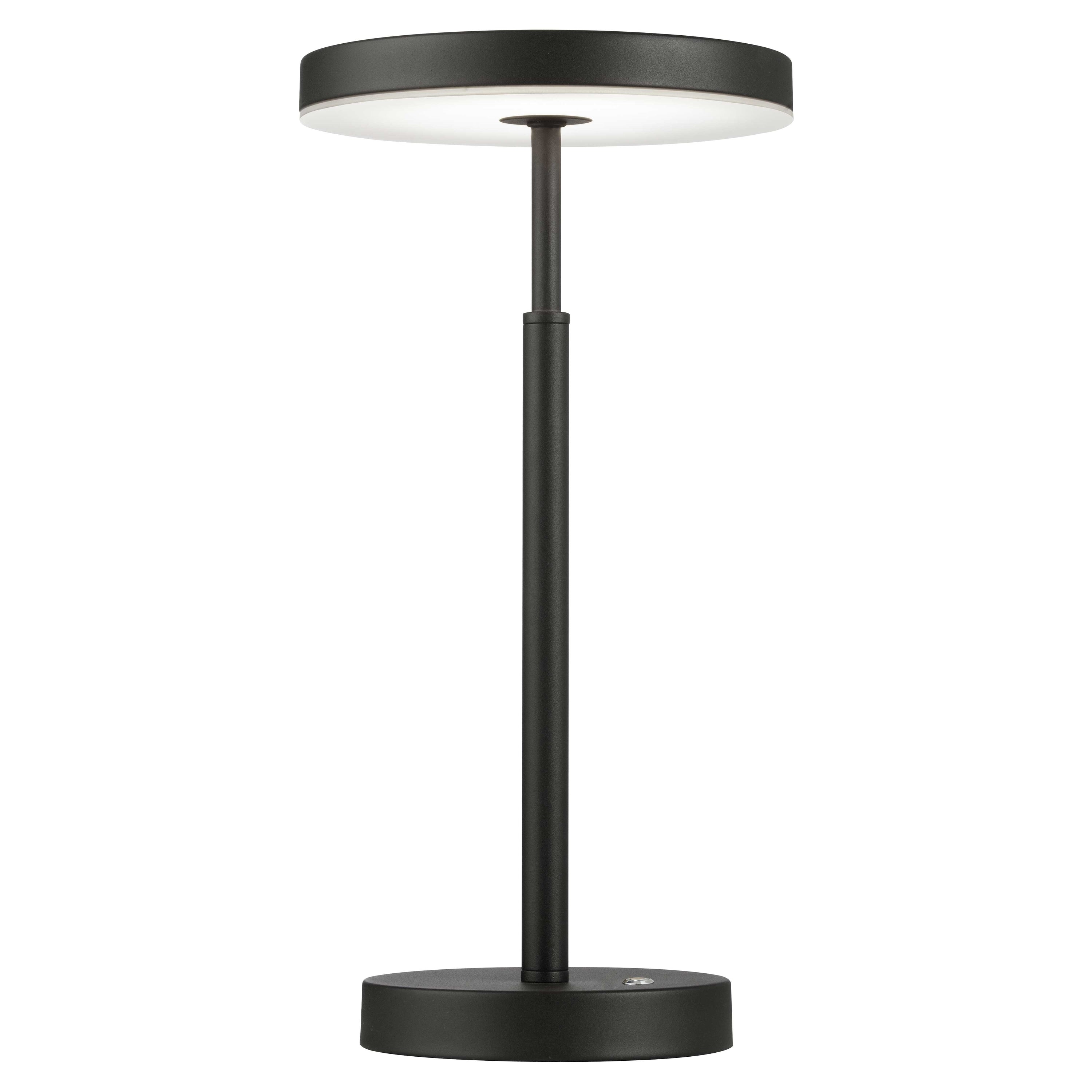 Dainolite Francine - FCE-1510LEDT-SB - 10W Table Lamp, Sandy Black w/ White Acrylic Diffuser - Sandy Black